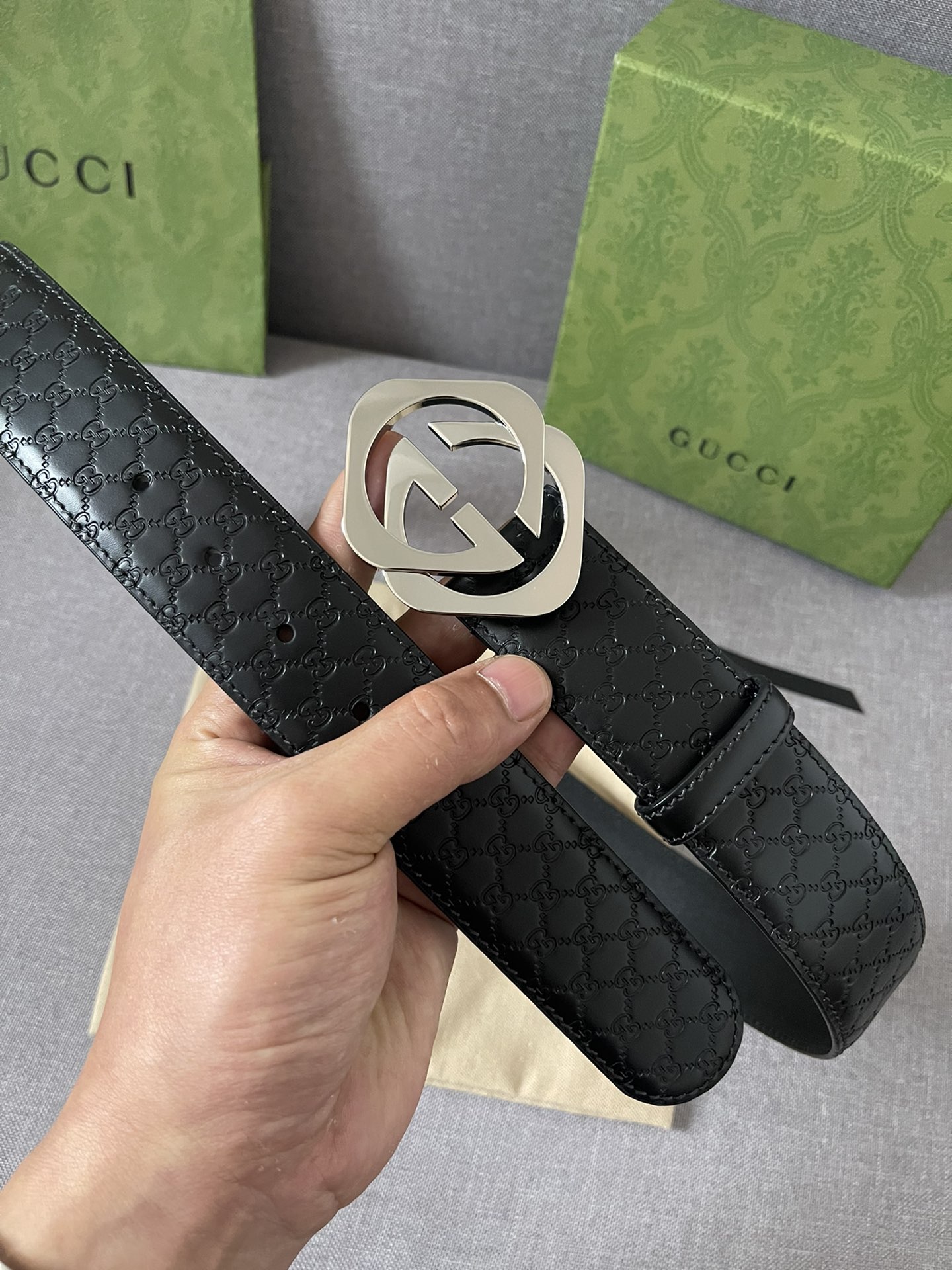 Gucci Basic Belt Cow Leather M