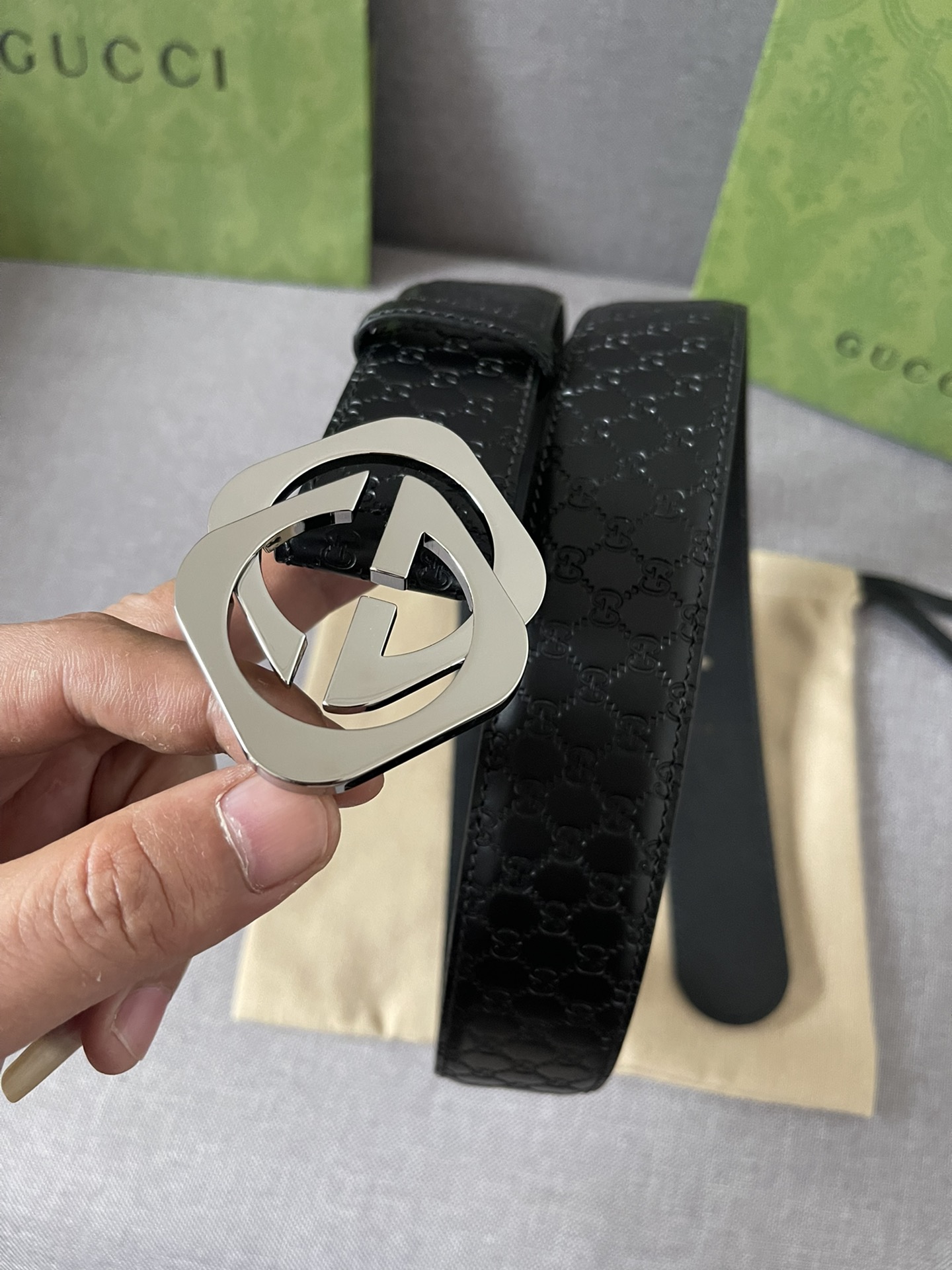 Gucci Basic Belt Cow Leather M