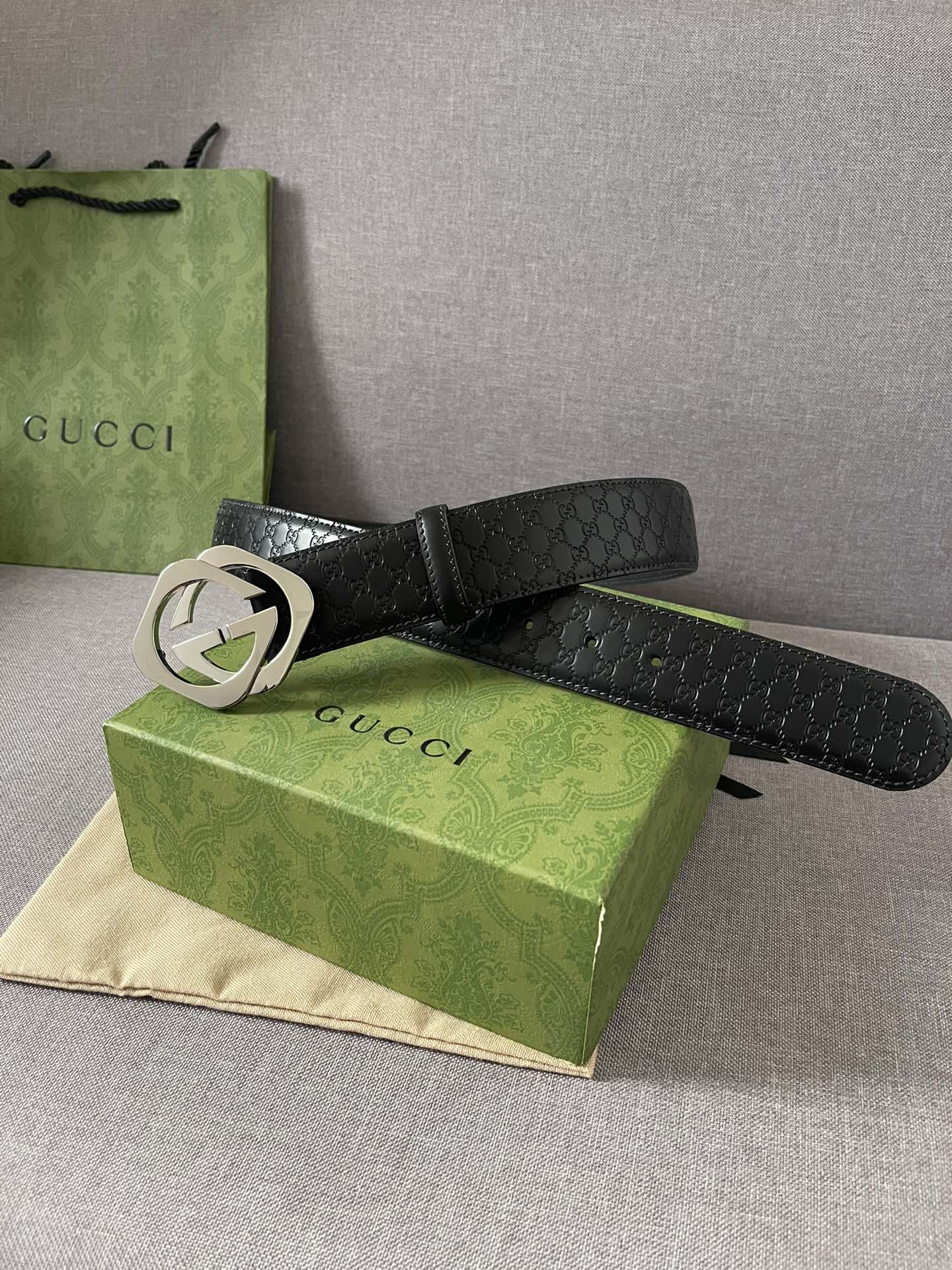 Gucci Basic Belt Cow Leather M