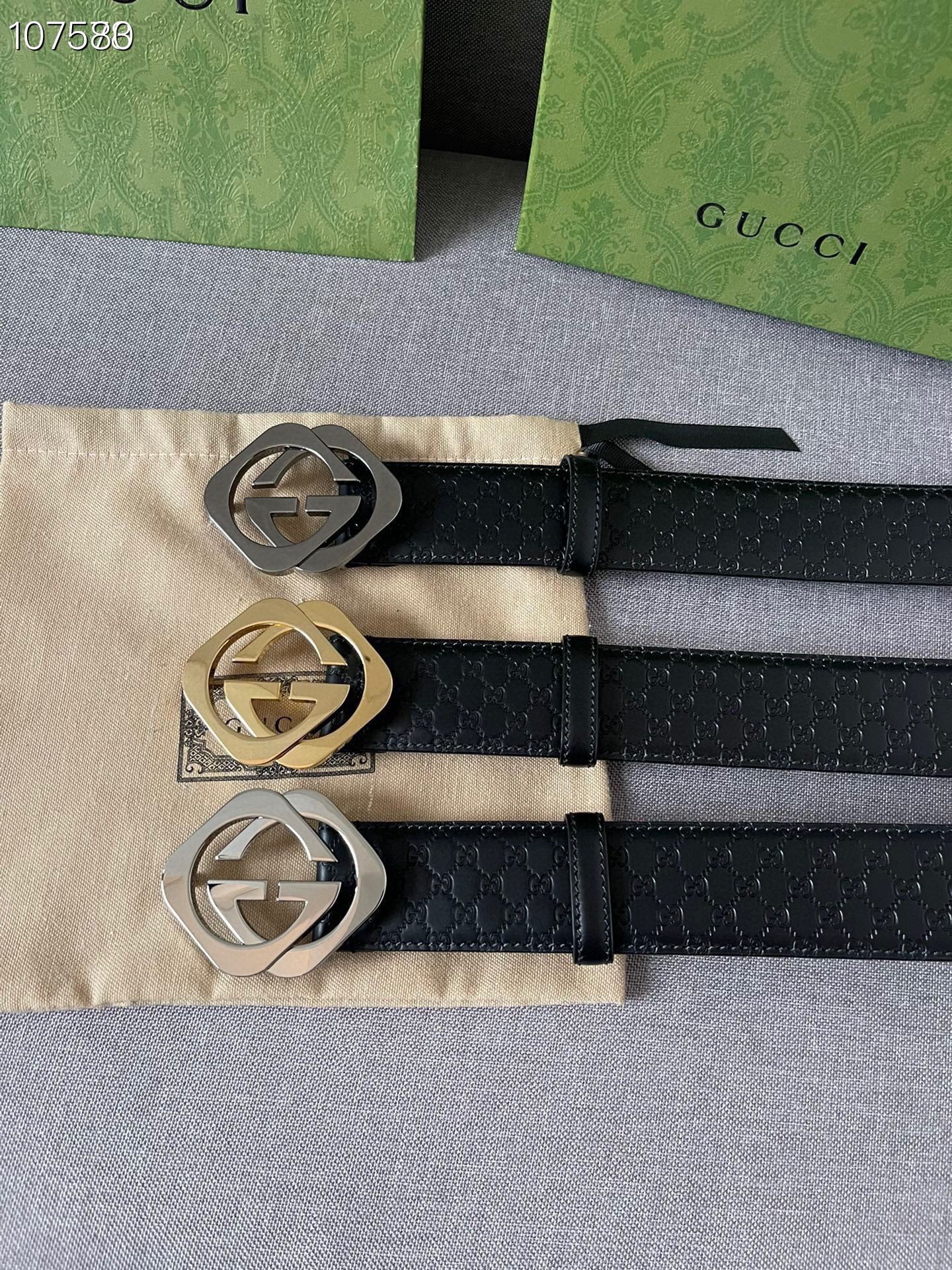 Gucci Basic Belt Cow Leather M