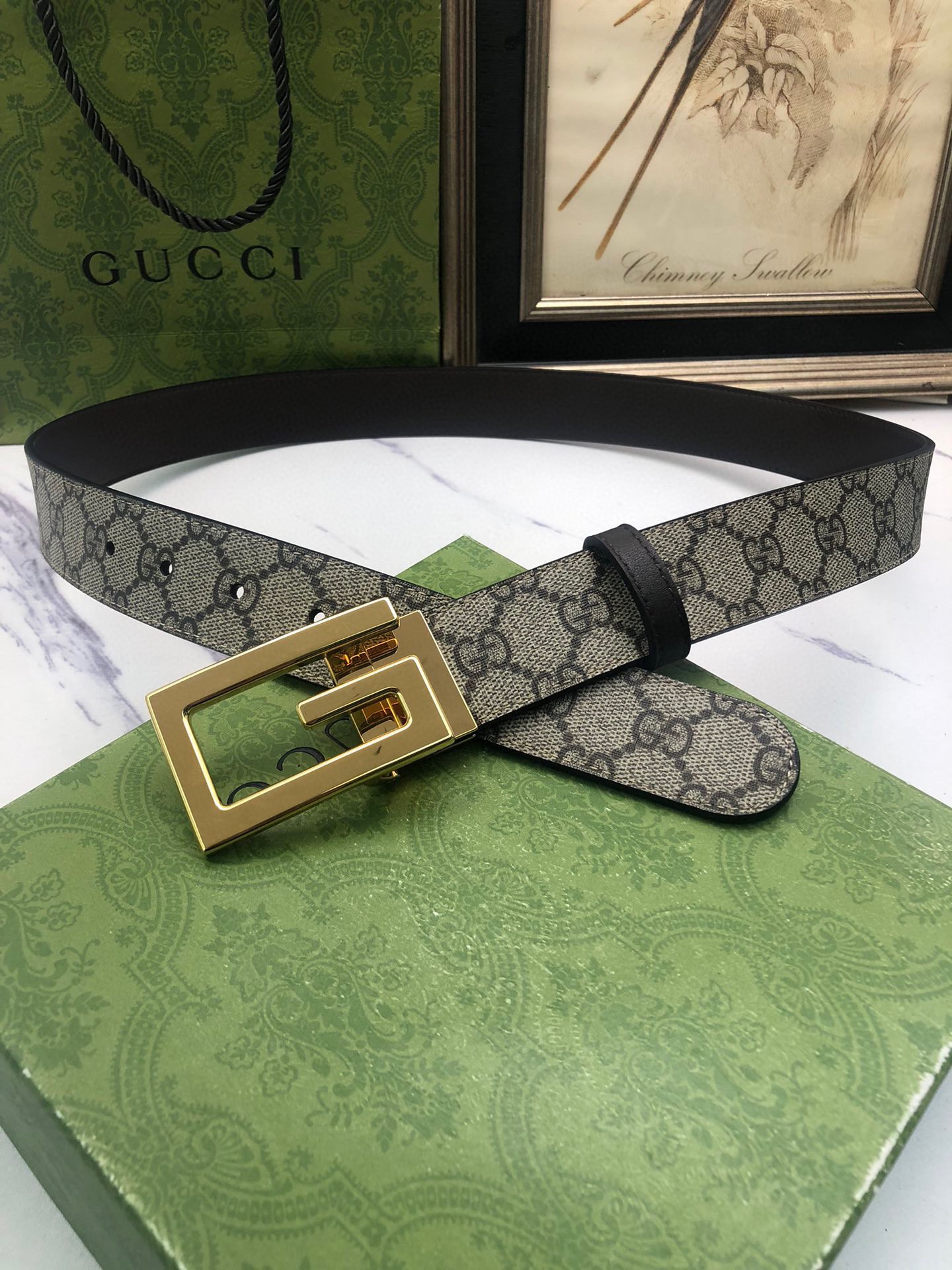 Gucci Basic Belt Cow Leather