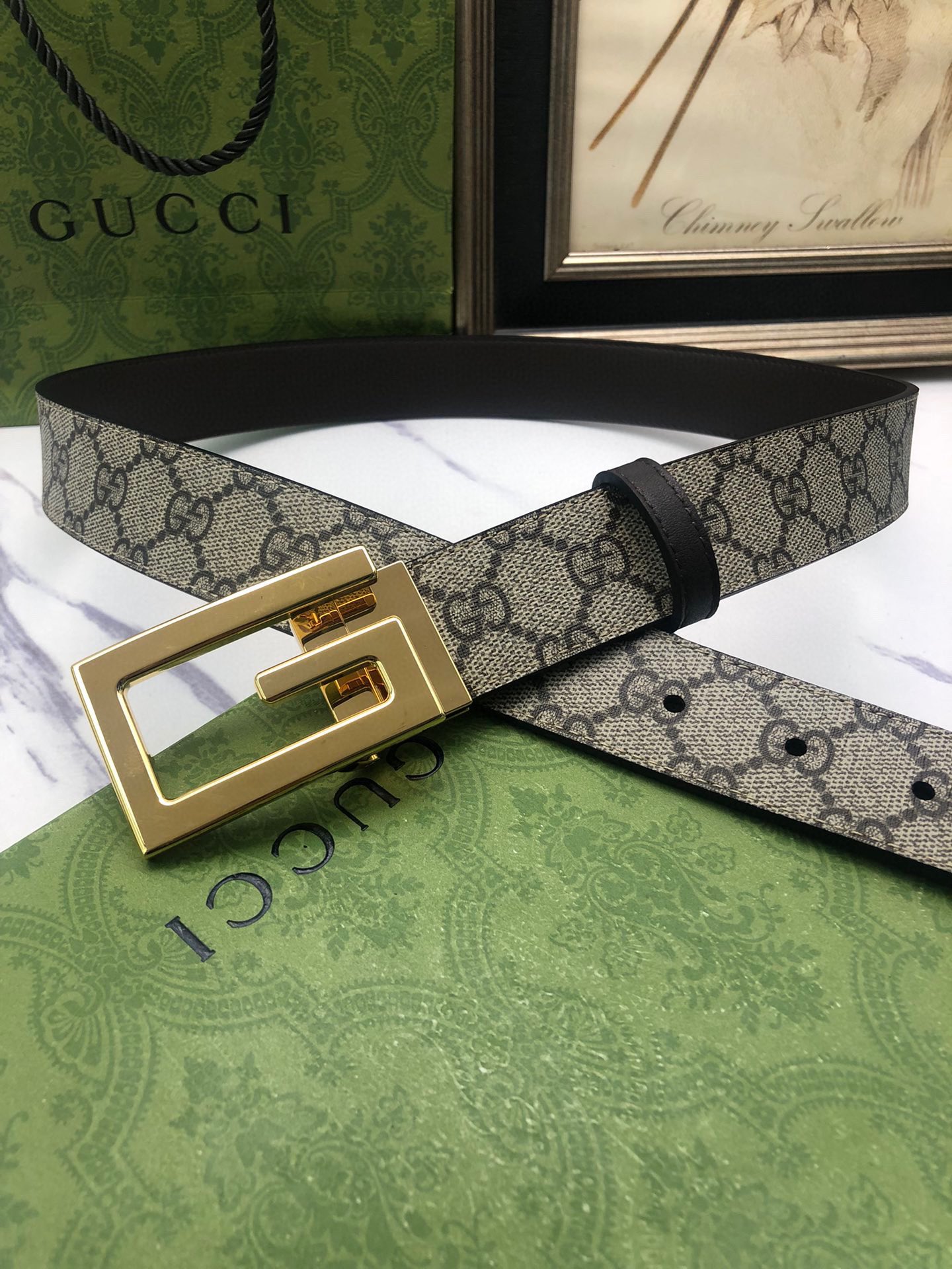 Gucci Basic Belt Cow Leather