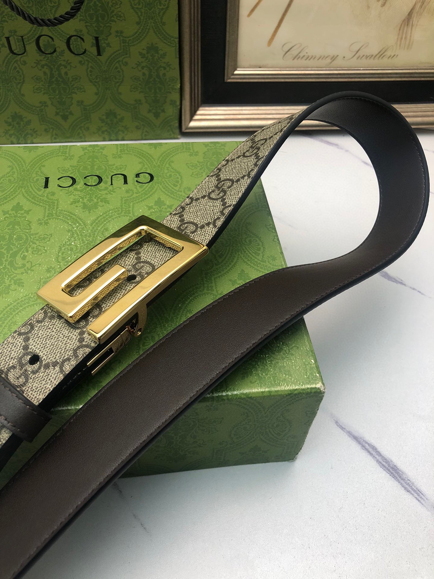 Gucci Basic Belt Cow Leather