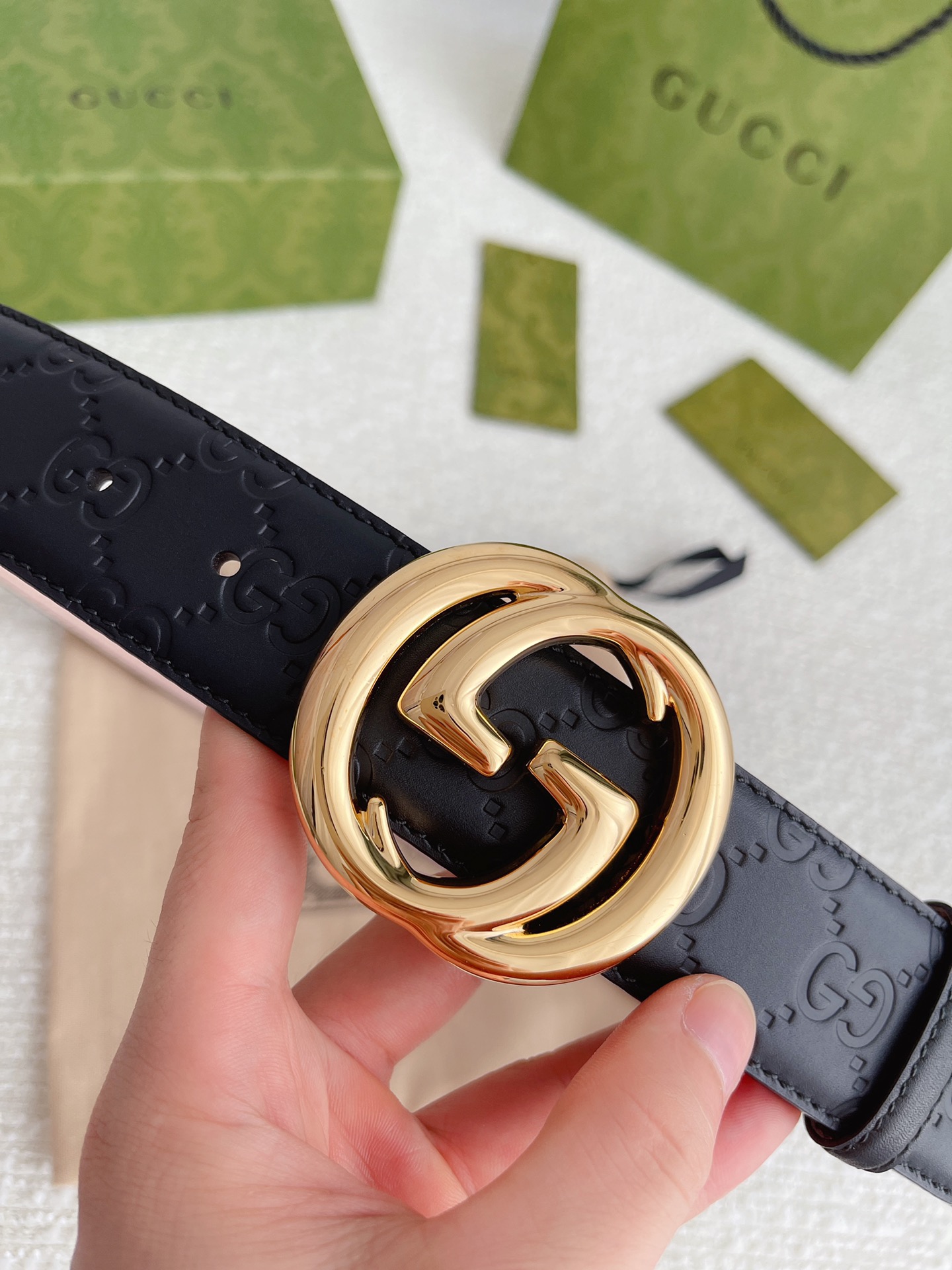 Gucci Male Basic Belt Cow Leather M