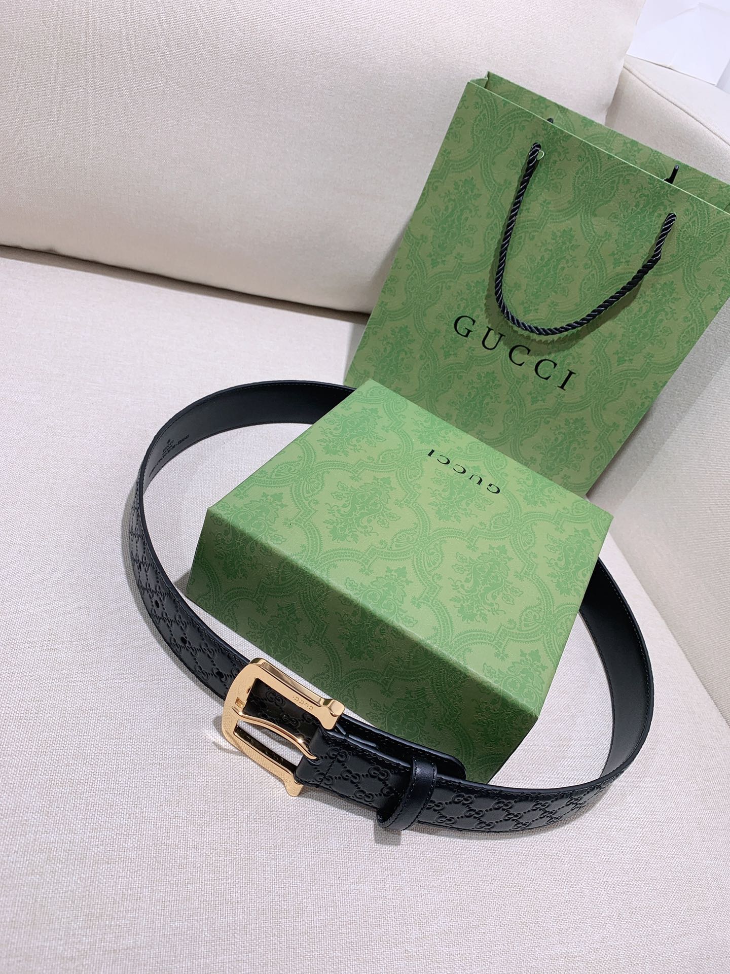 Gucci Male Basic Belt Cow Leather