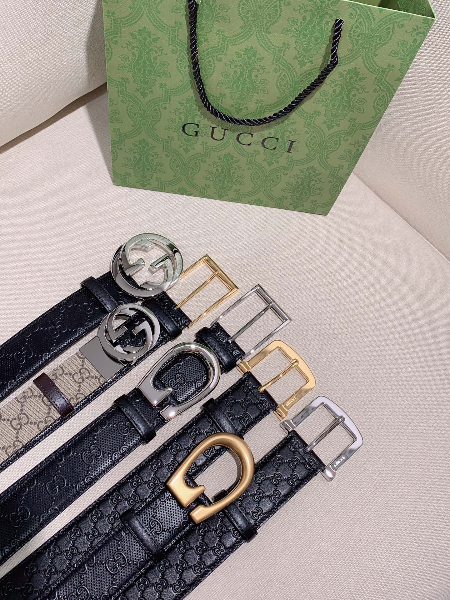 Gucci Male Basic Belt Cow Leather