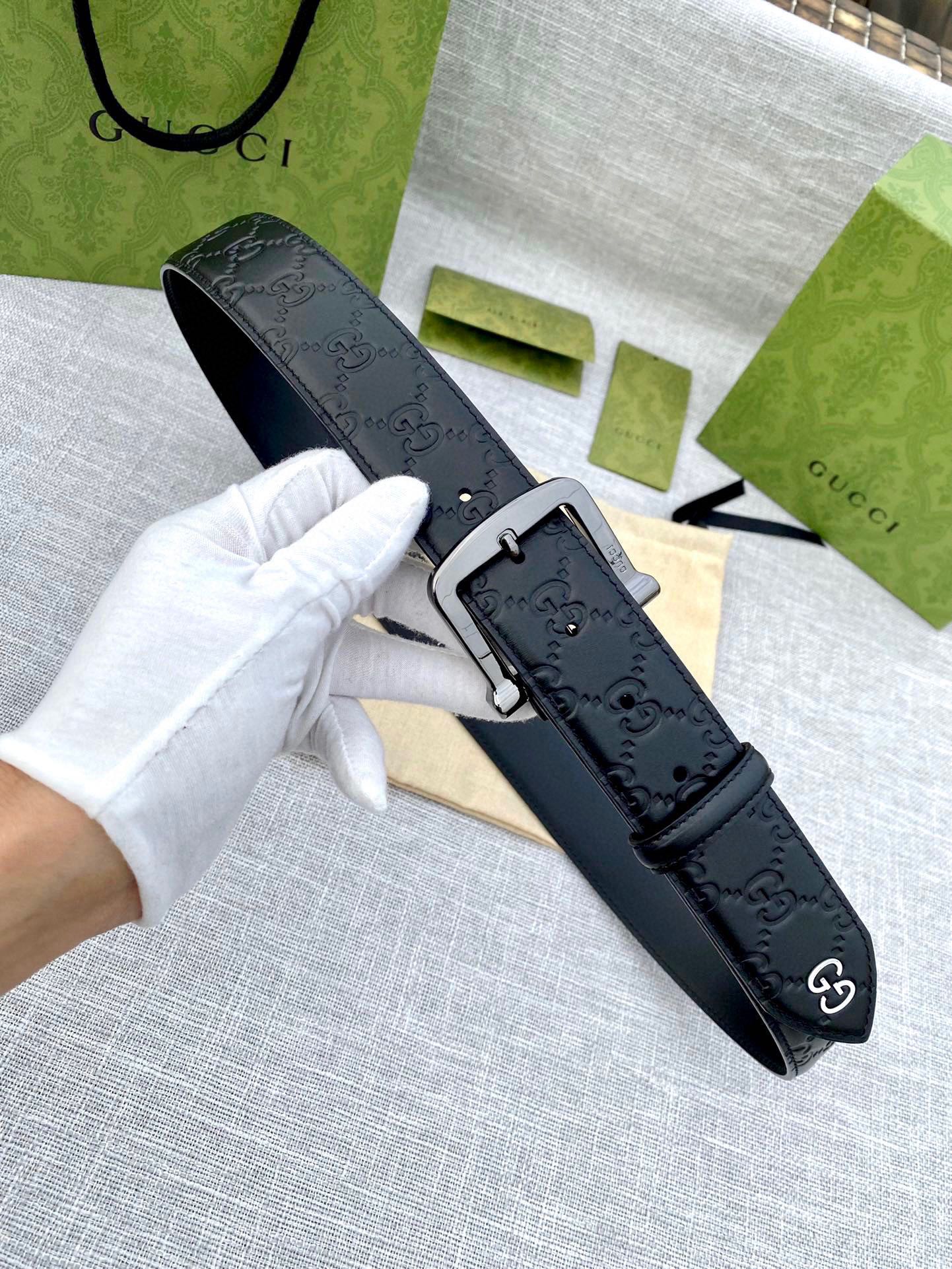 Gucci Male Leather Belt S-m