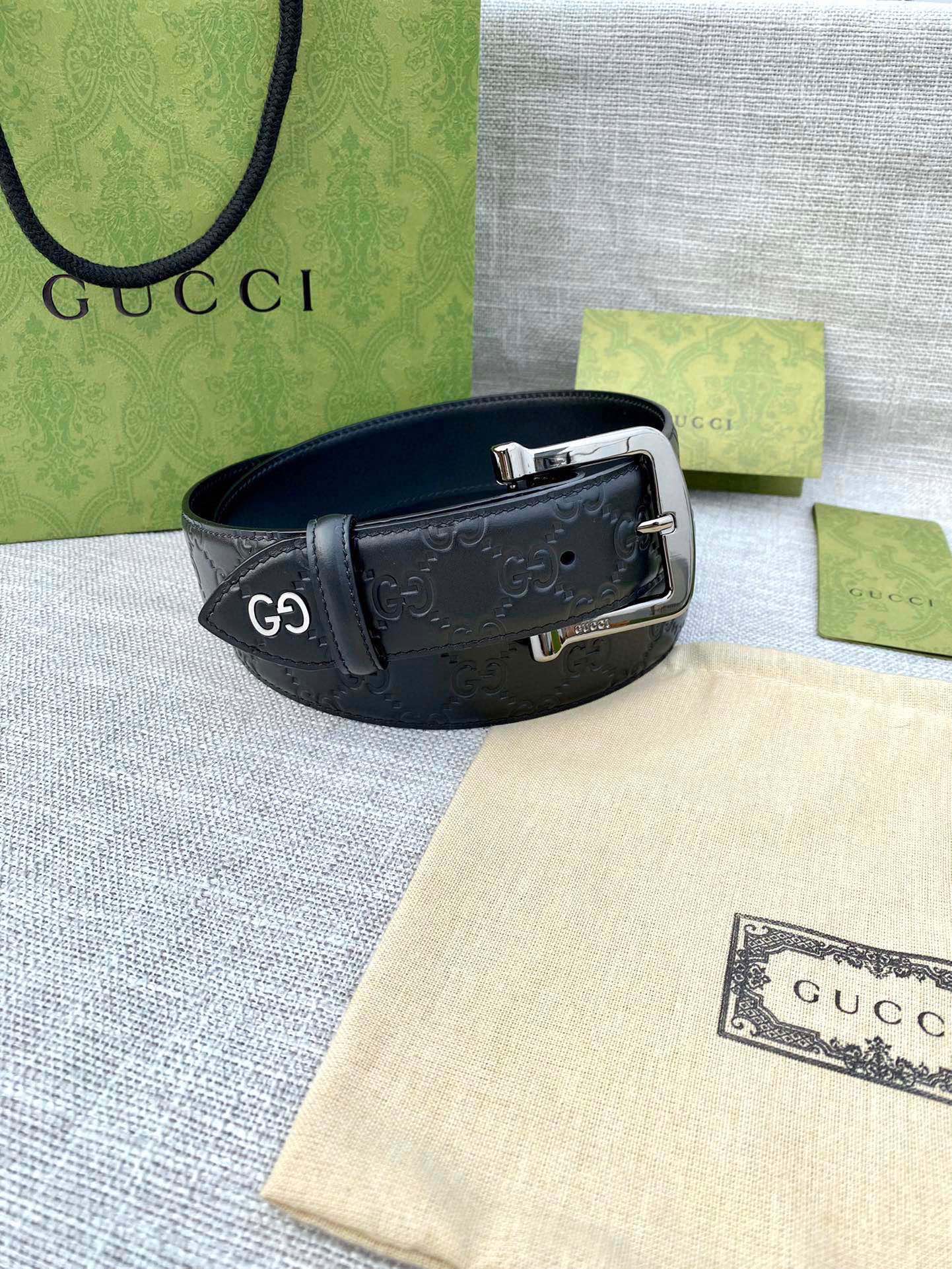 Gucci Male Leather Belt S-m