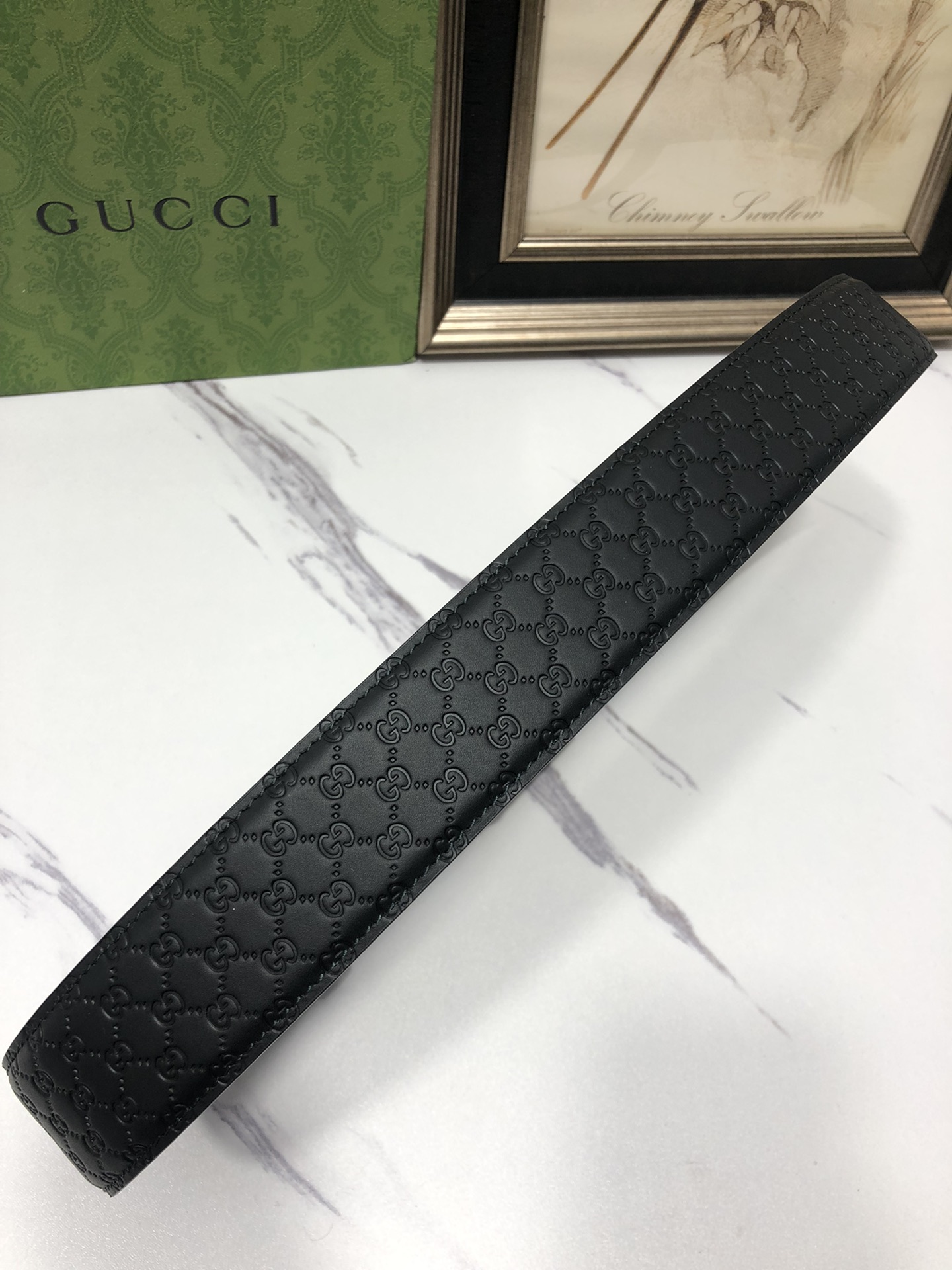 Gucci Male Leather Belt Top Grain Leather