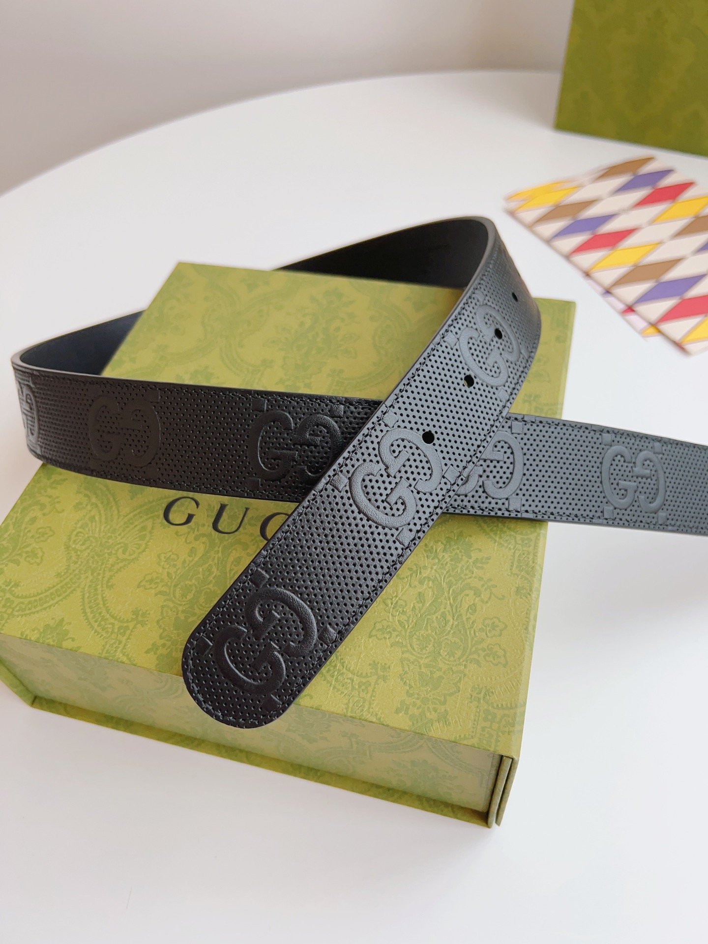 Gucci Basic Belt Canvas Beige S-m