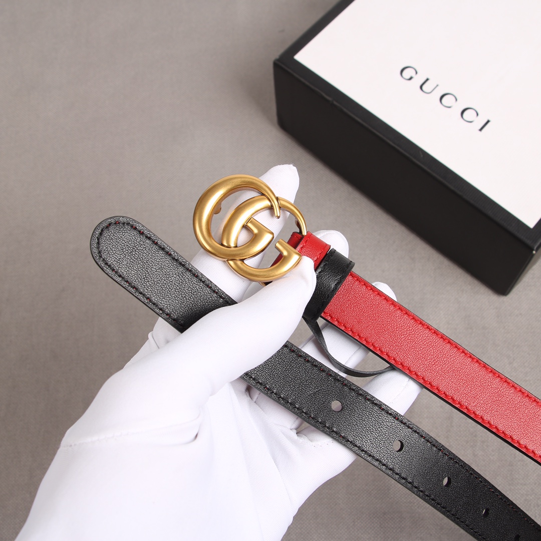 Gucci Basic Belt Top Grain Leather