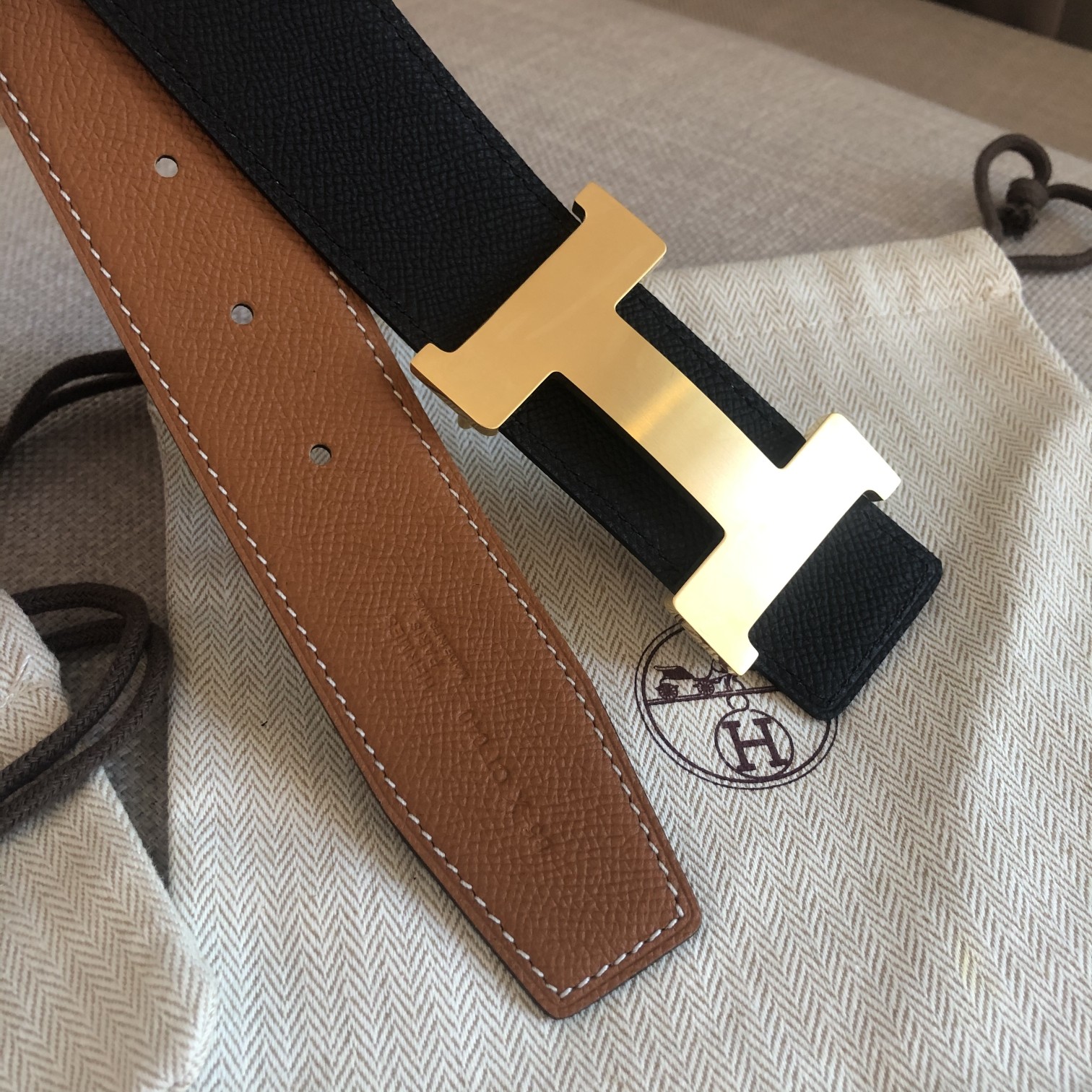 Hermès Male Leather Belt 38mm-s-m-l