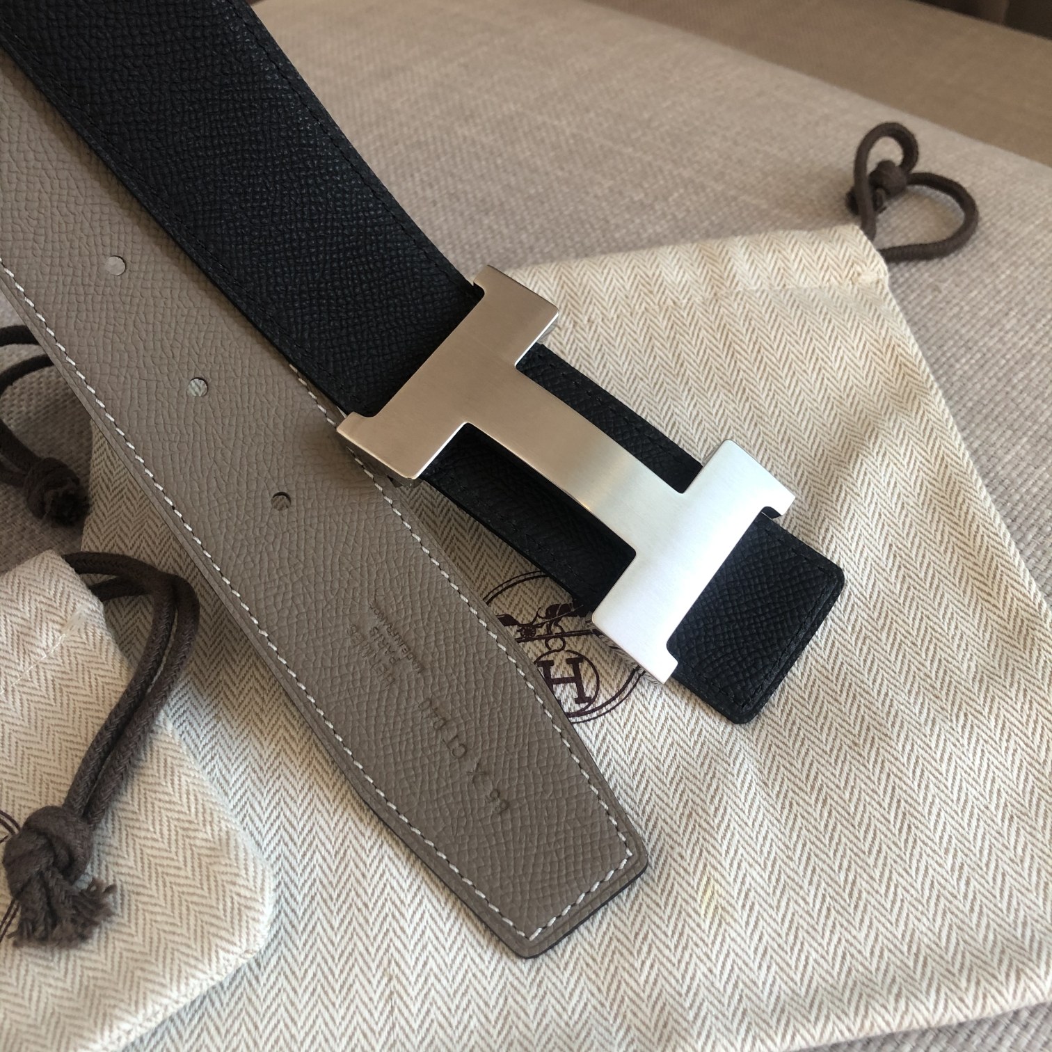 Hermès Male Leather Belt 38mm-s-m-l