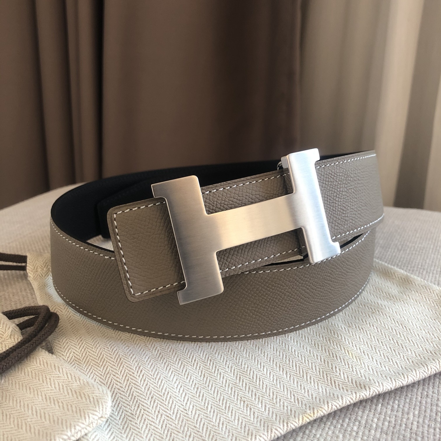 Hermès Male Leather Belt 38mm-s-m-l
