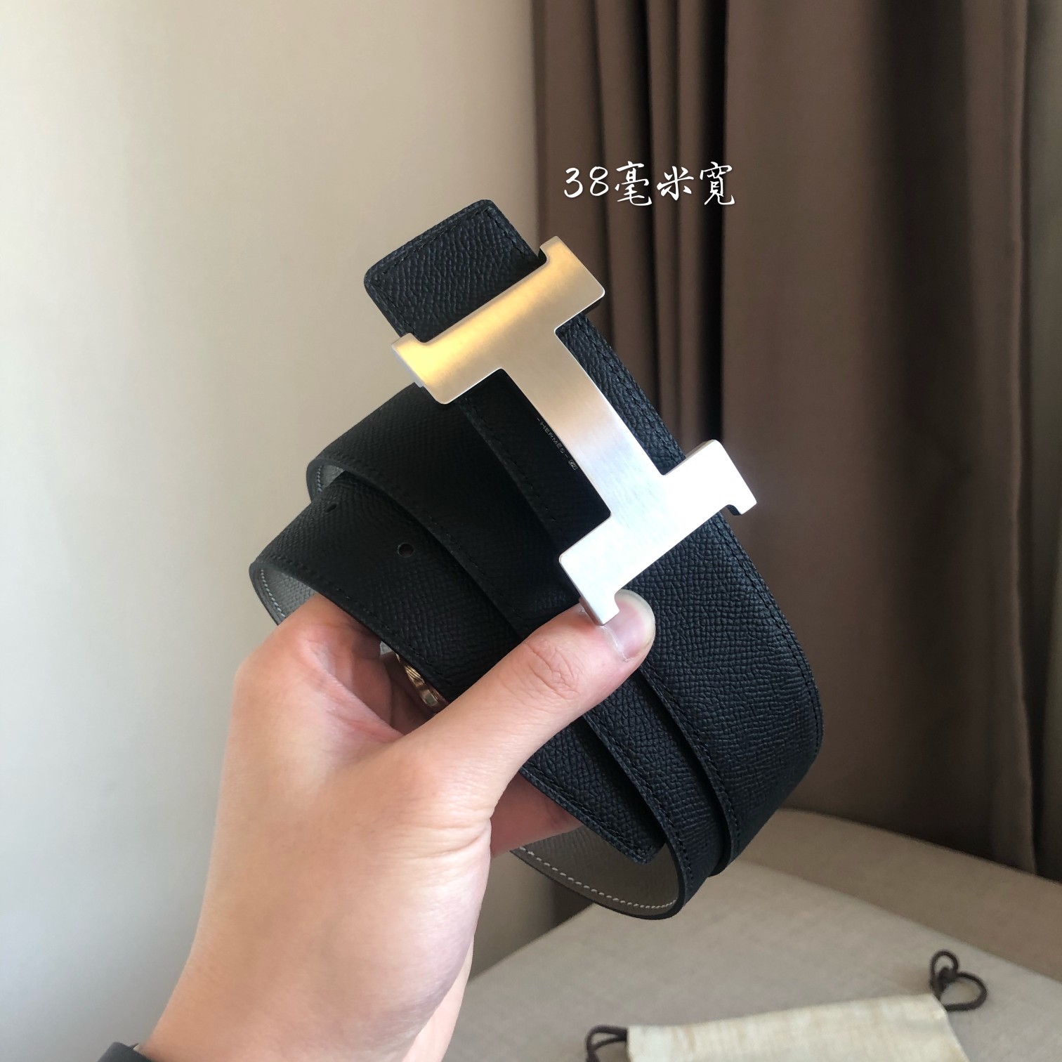 Hermès Male Leather Belt 38mm-s-m-l