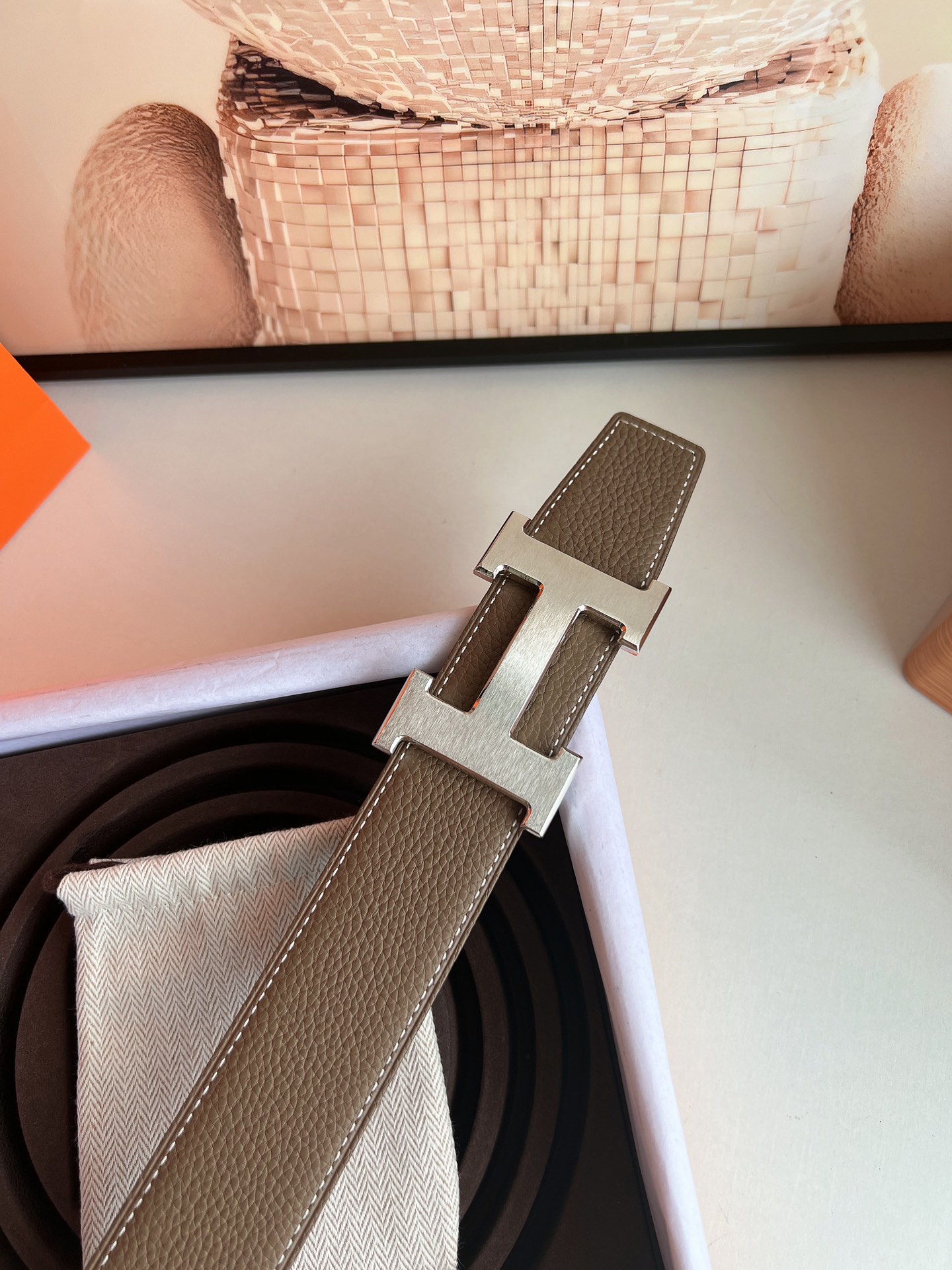 Hermès Basic Belt Cow Leather 38mm