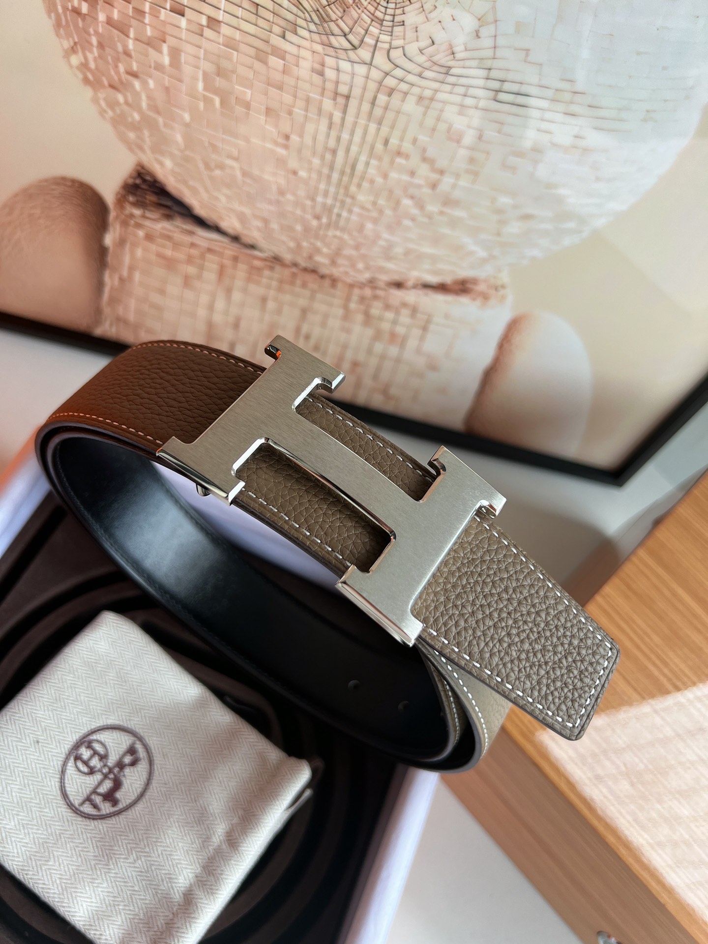 Hermès Basic Belt Cow Leather 38mm
