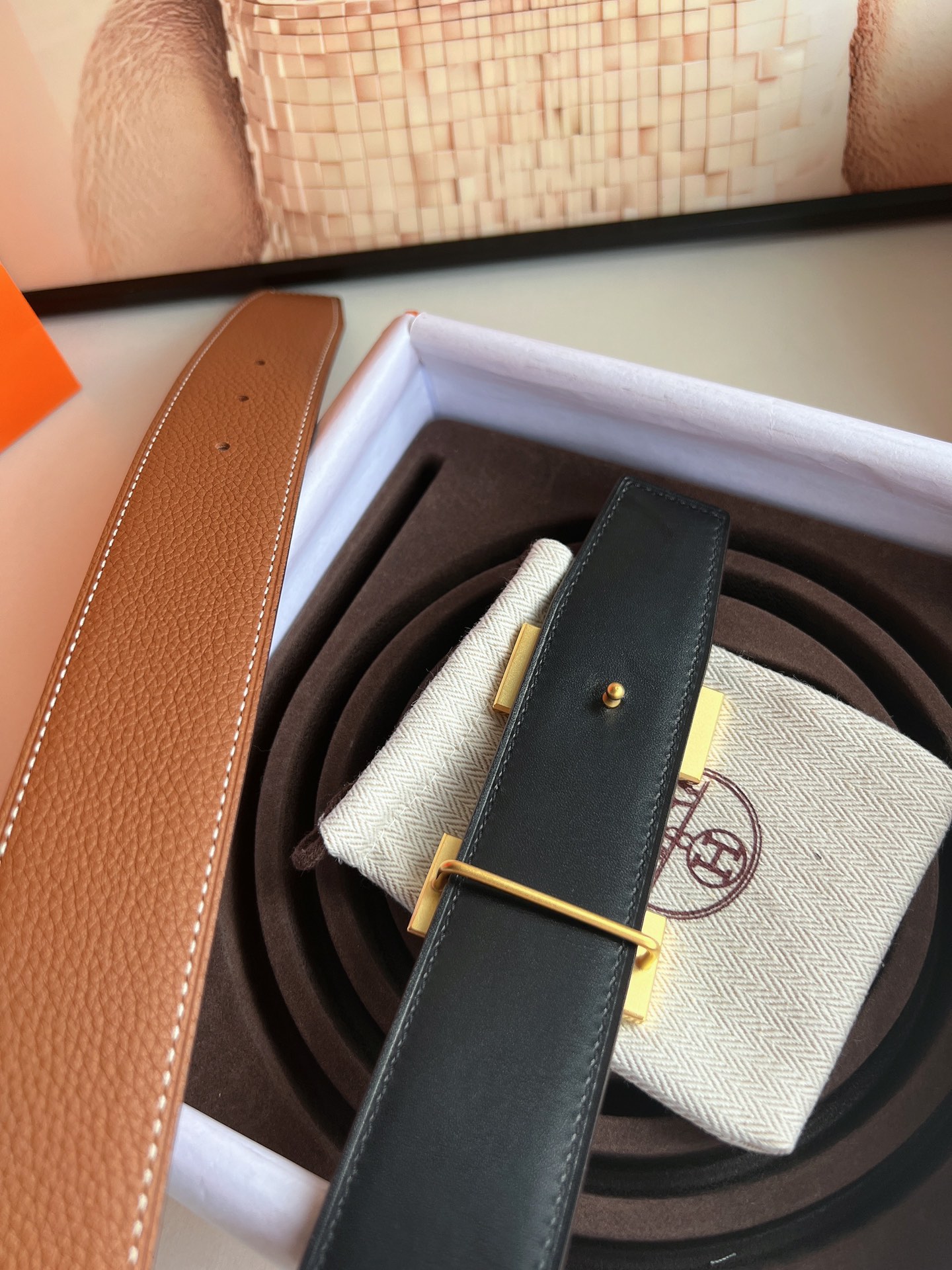Hermès Basic Belt Cow Leather 38mm