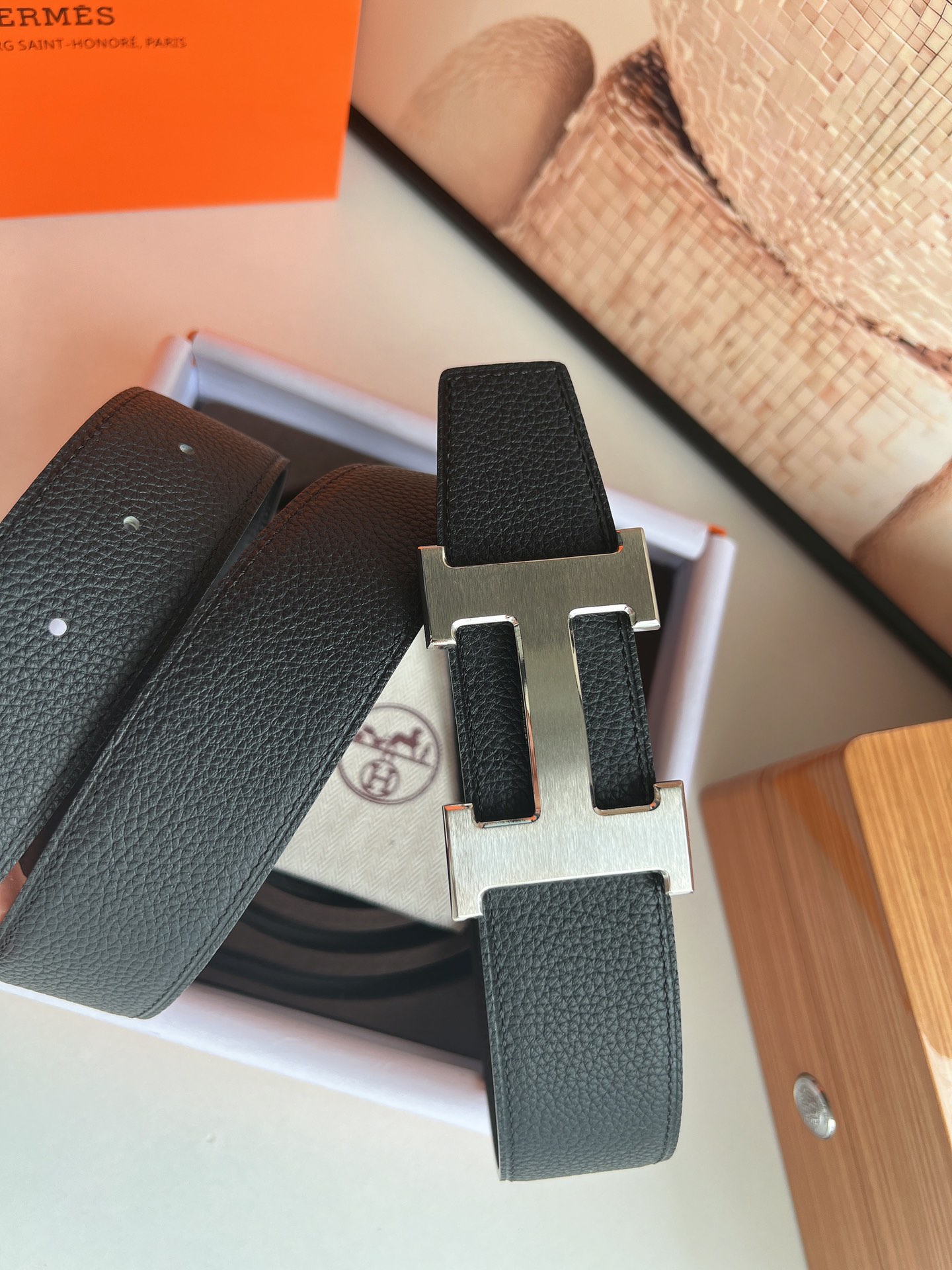 Hermès Basic Belt Cow Leather 38mm