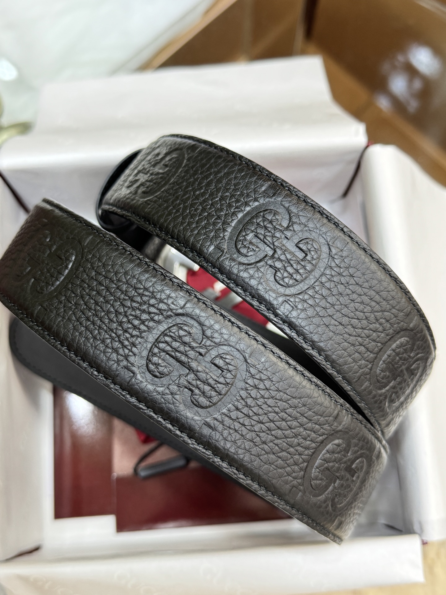 Gucci Basic Belt Canvas Black S-m