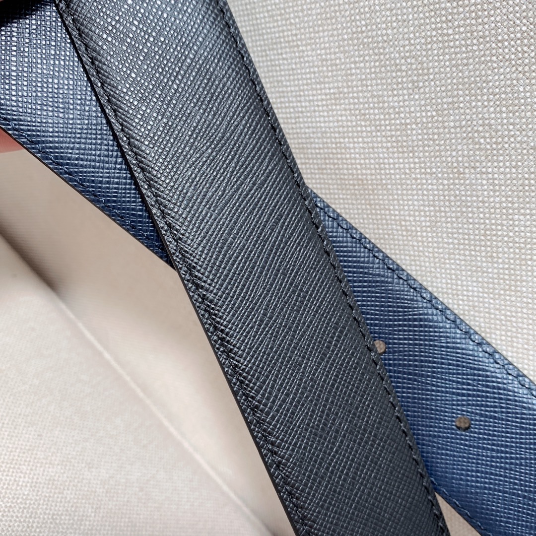 Ermenegildo Zegna Male Leather Belt 35mm