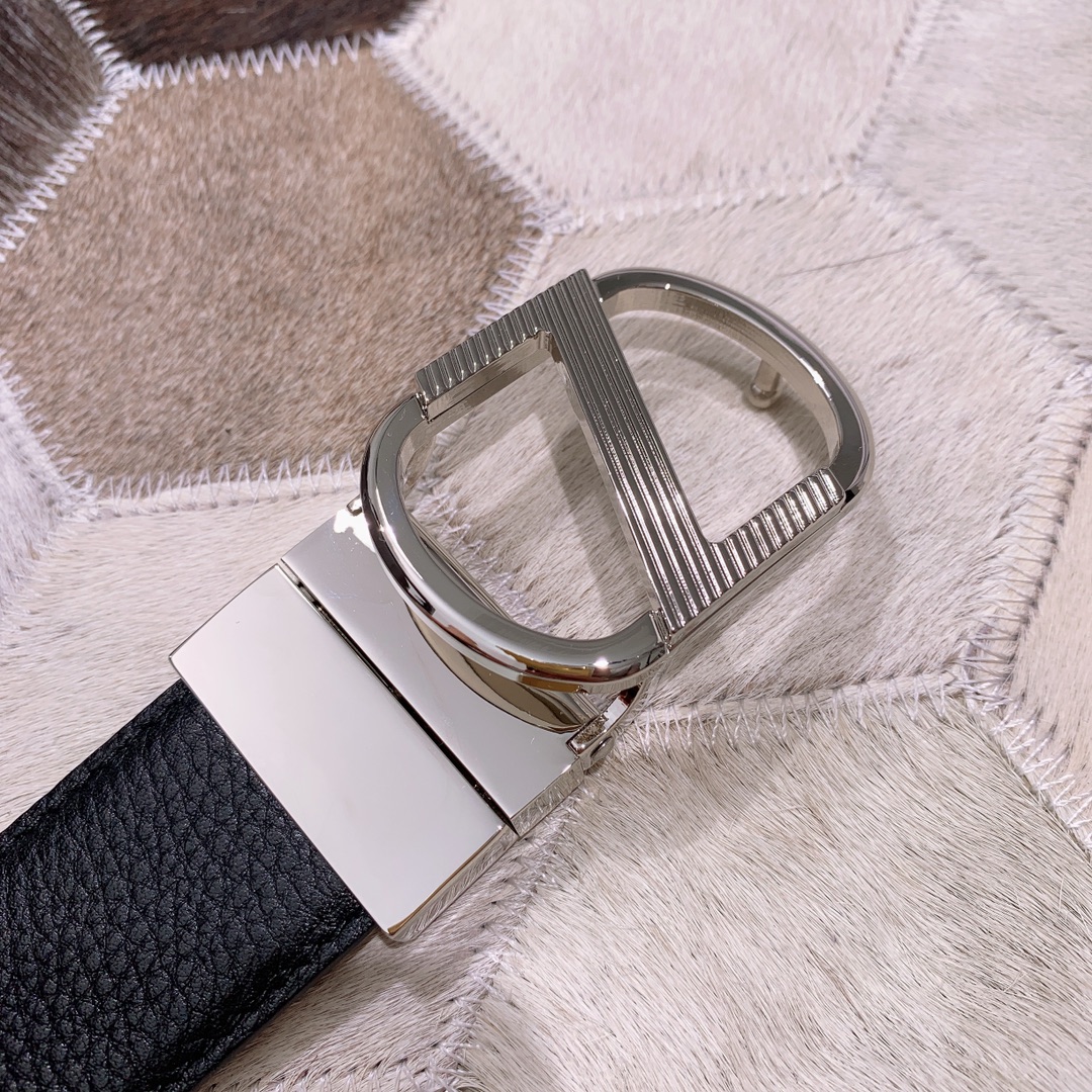 Ermenegildo Zegna Male Leather Belt Top Grain Leather M