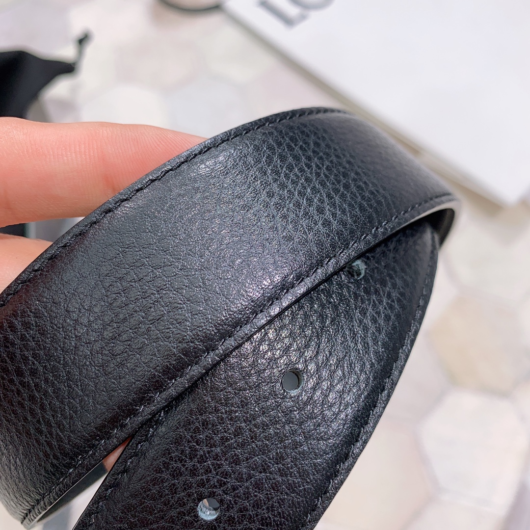 Ermenegildo Zegna Male Leather Belt Top Grain Leather M