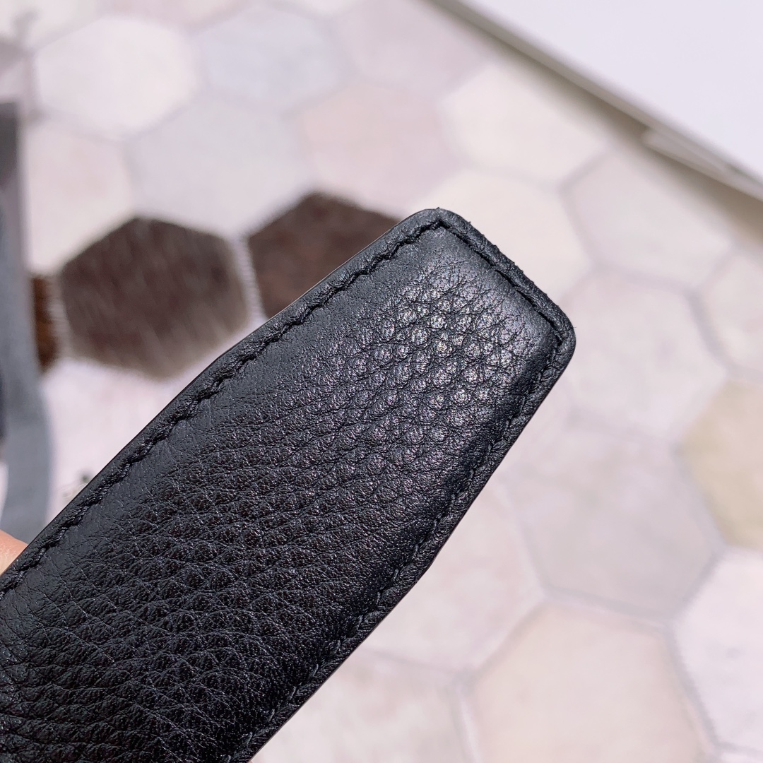 Ermenegildo Zegna Male Leather Belt Top Grain Leather M