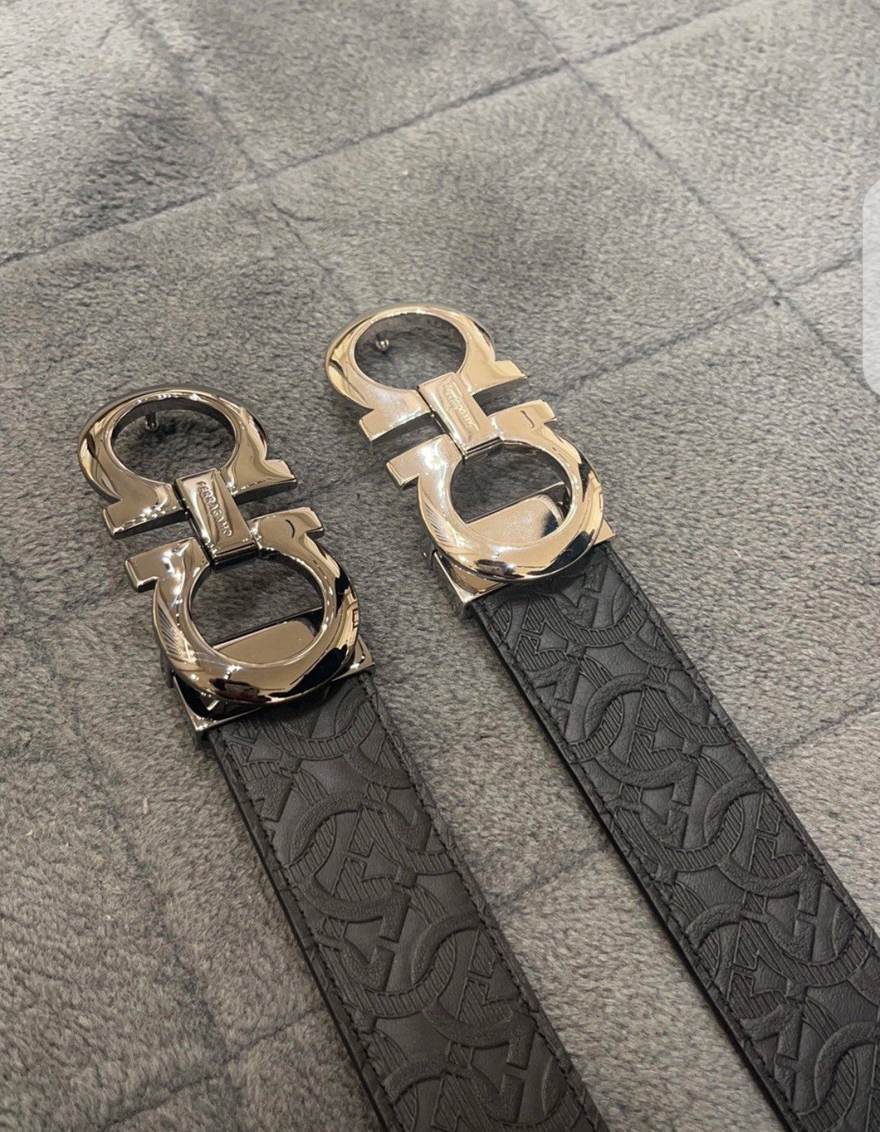 Gucci Leather Belt Cow Leather Gold Adjustable M