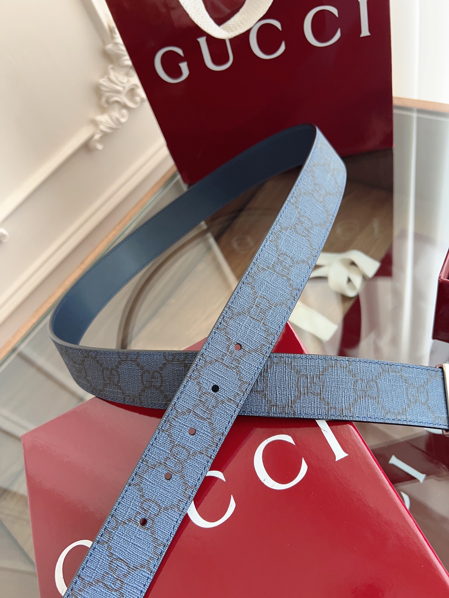 Gucci Male Basic Belt Canvas Black