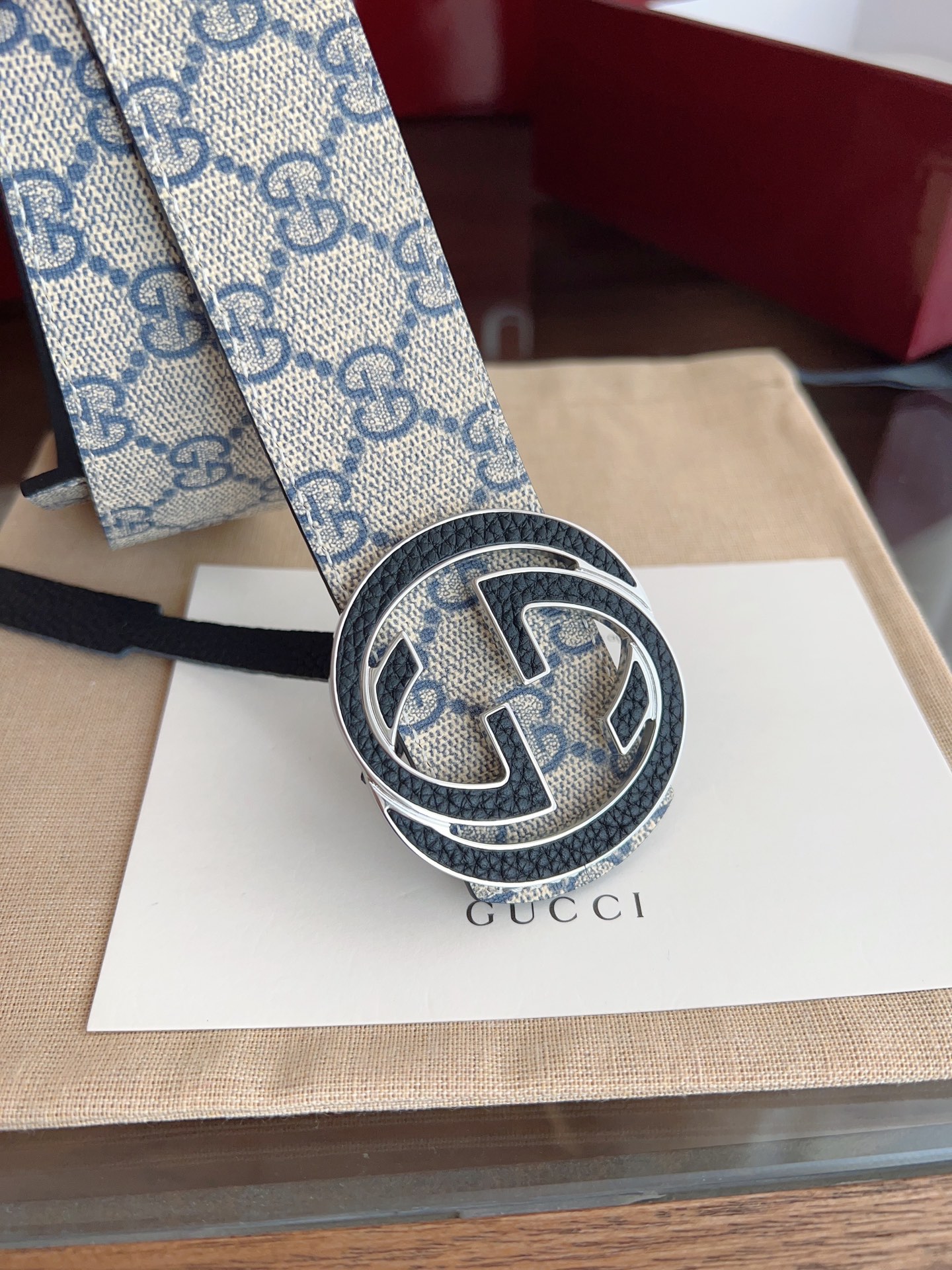 Gucci Male Basic Belt Canvas Black