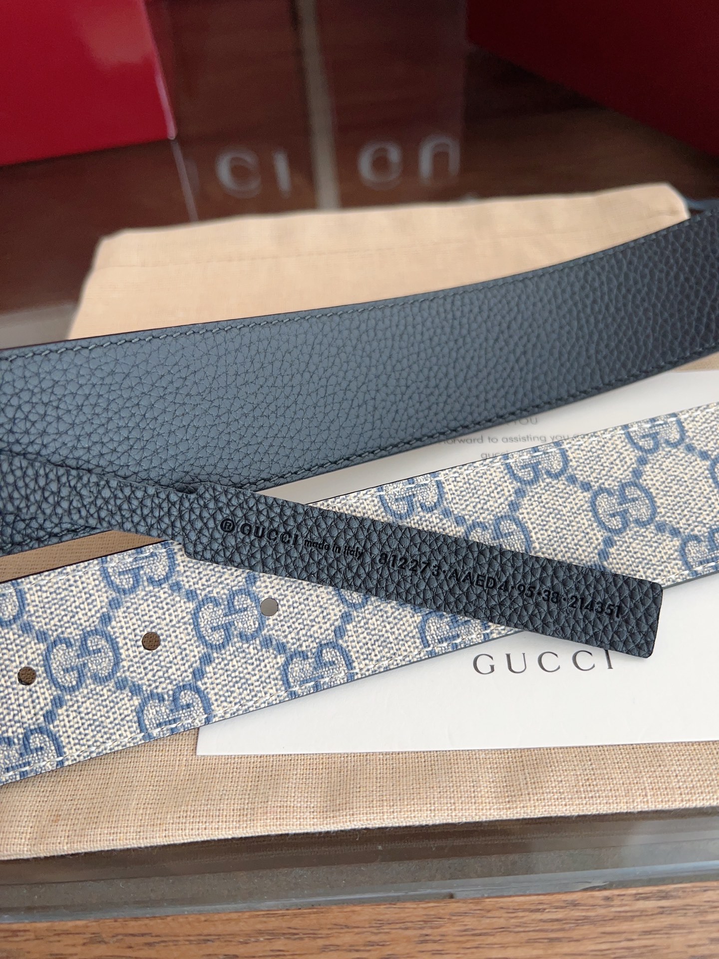 Gucci Male Basic Belt Canvas Black