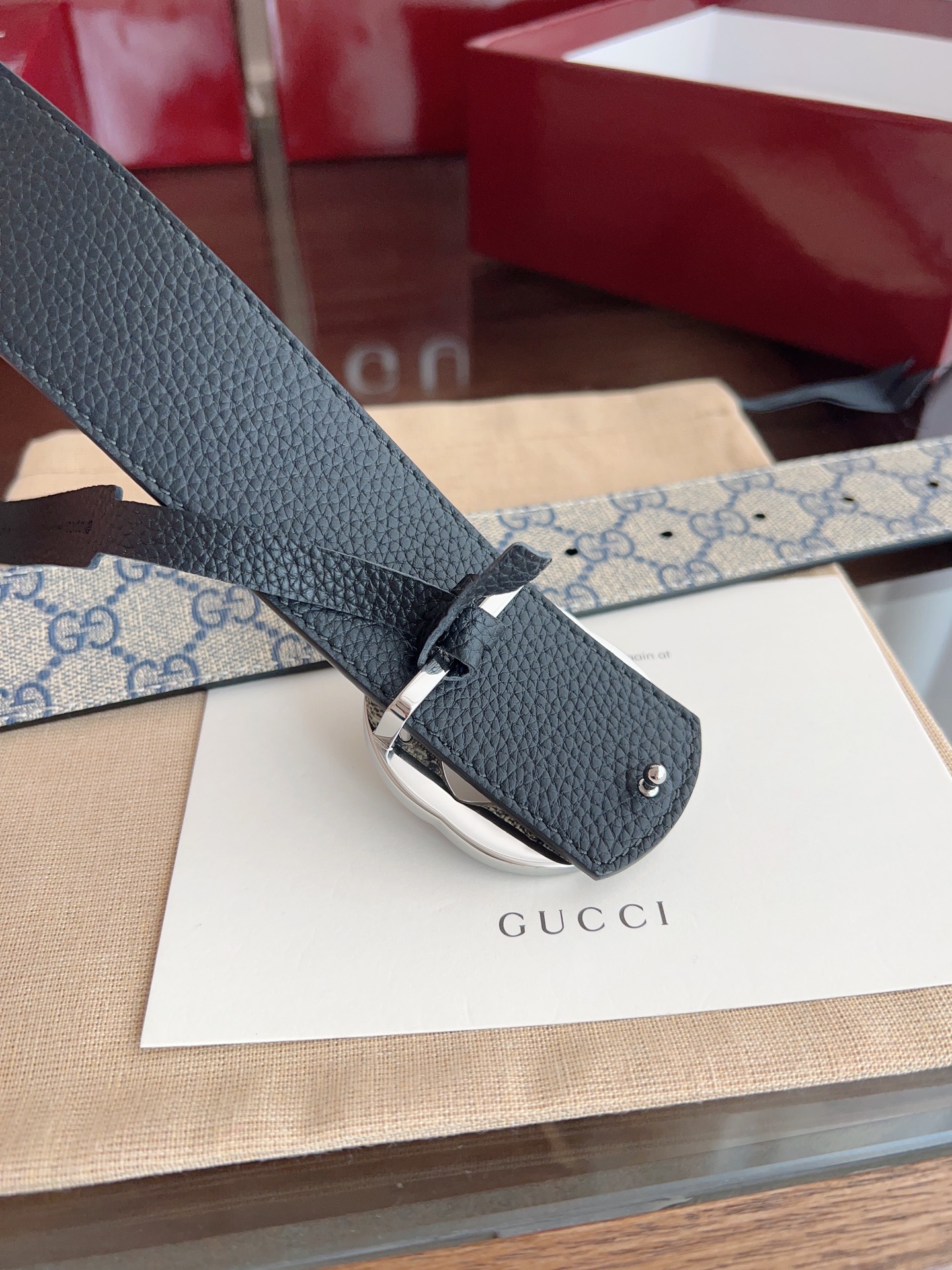 Gucci Male Basic Belt Canvas Black