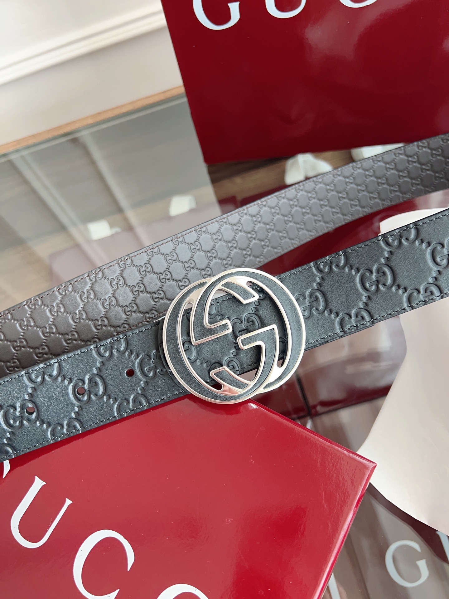 Gucci Male Basic Belt Cow Leather