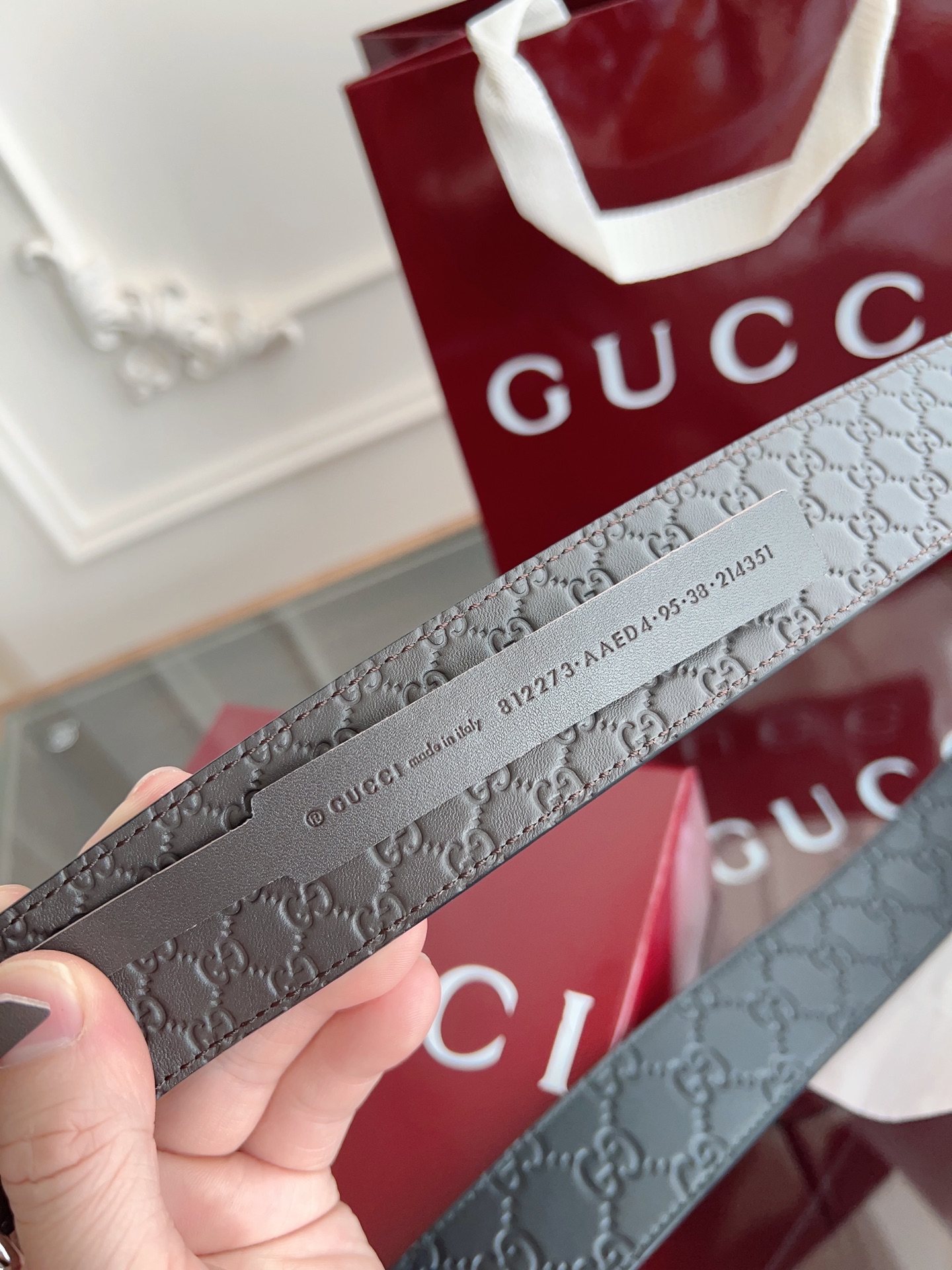 Gucci Male Basic Belt Cow Leather