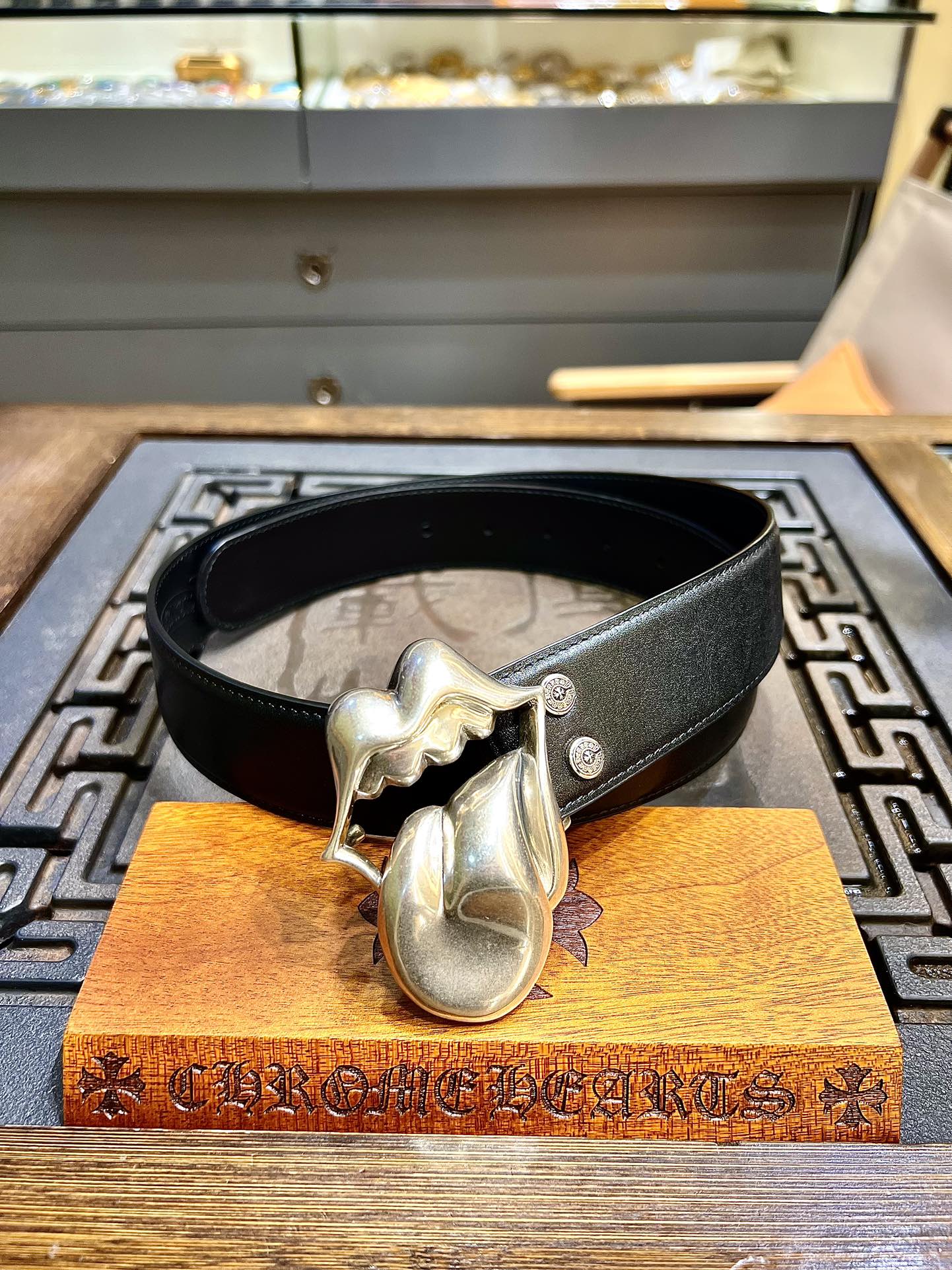 Chrome Hearts Basic Belt Black M