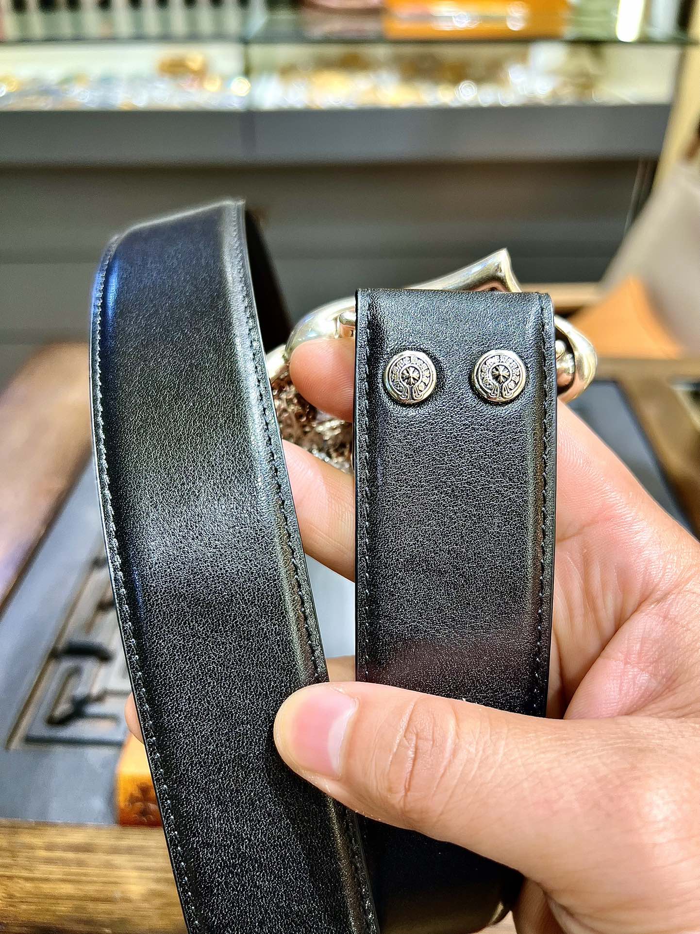 Chrome Hearts Basic Belt Black M