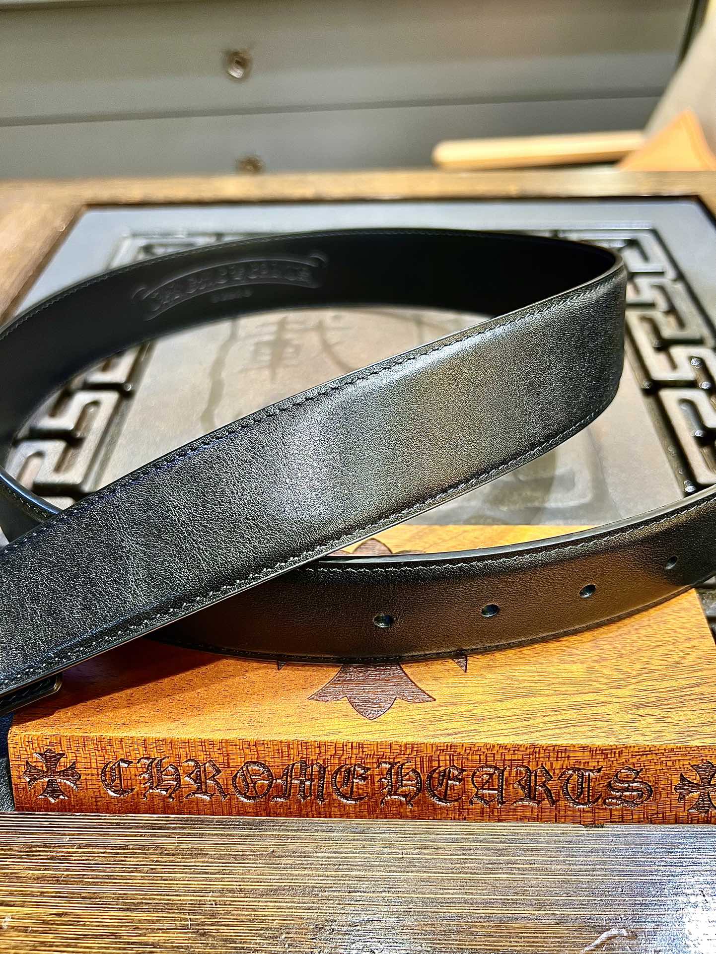 Chrome Hearts Basic Belt Black M