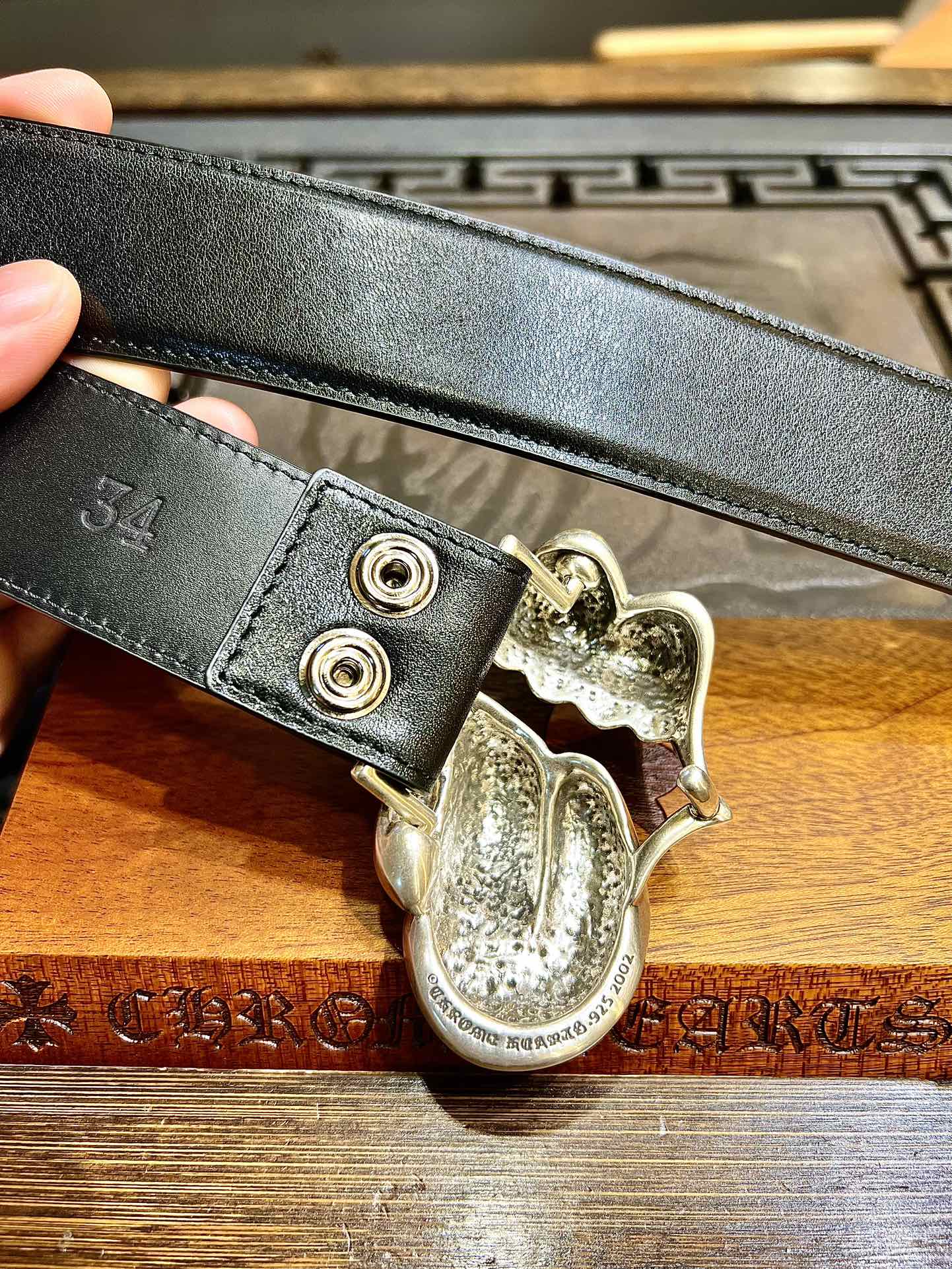 Chrome Hearts Basic Belt Black M