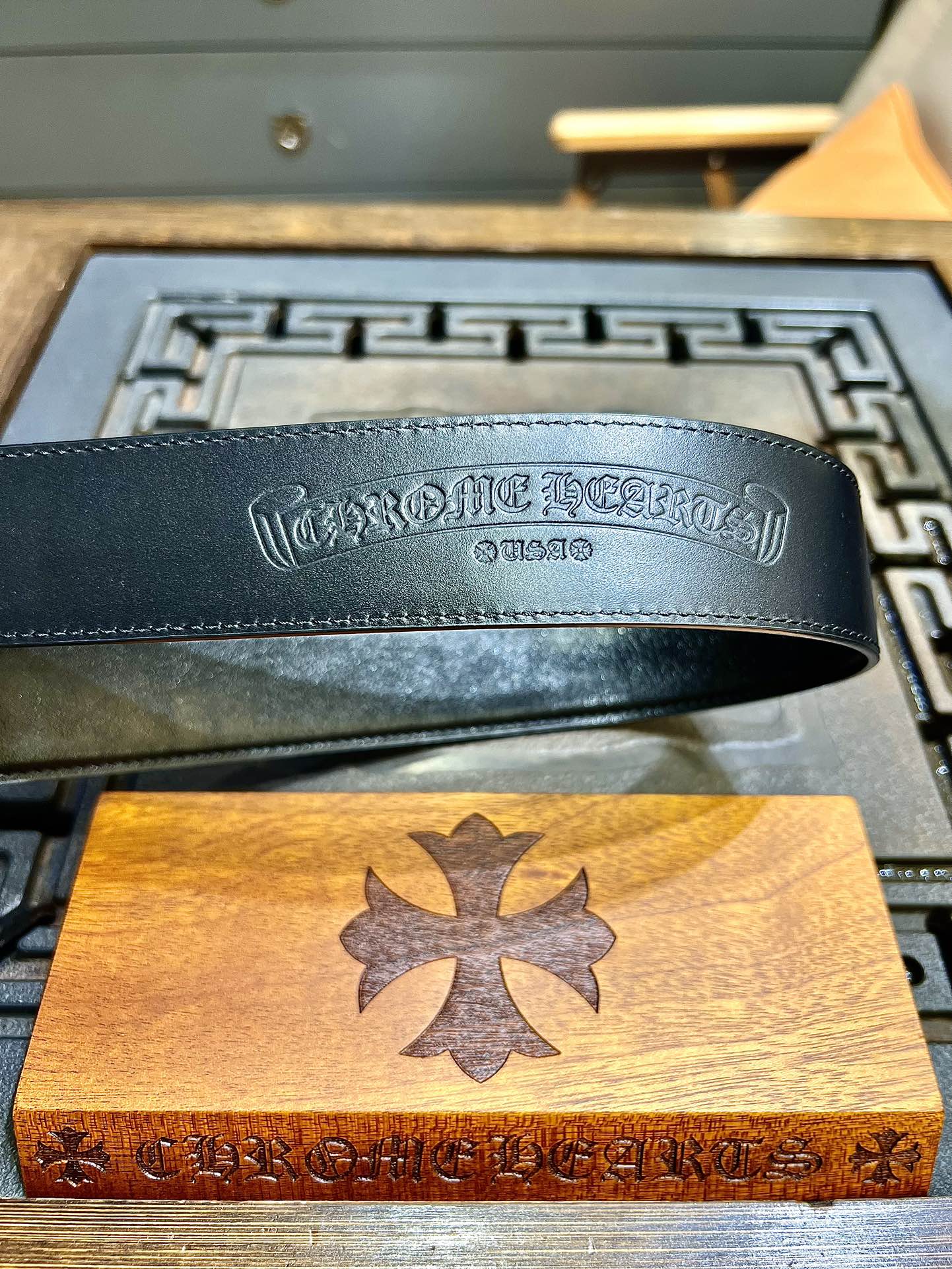 Chrome Hearts Basic Belt Black M