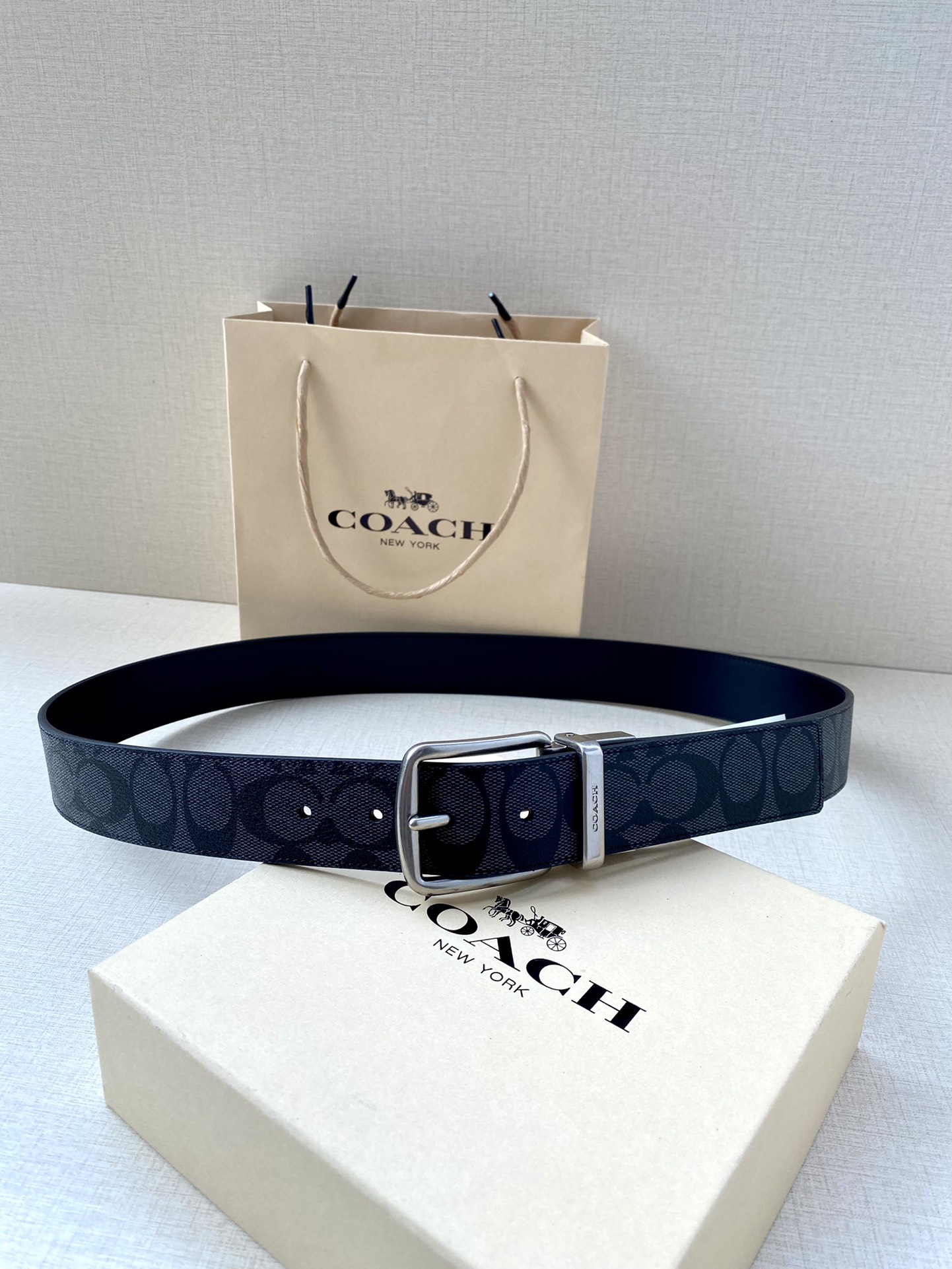 Coach Leather Belt Top Grain Leather M