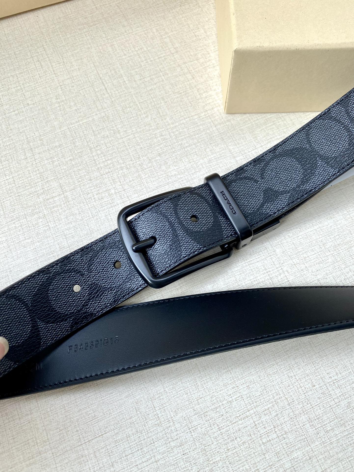 Coach Leather Belt Top Grain Leather M