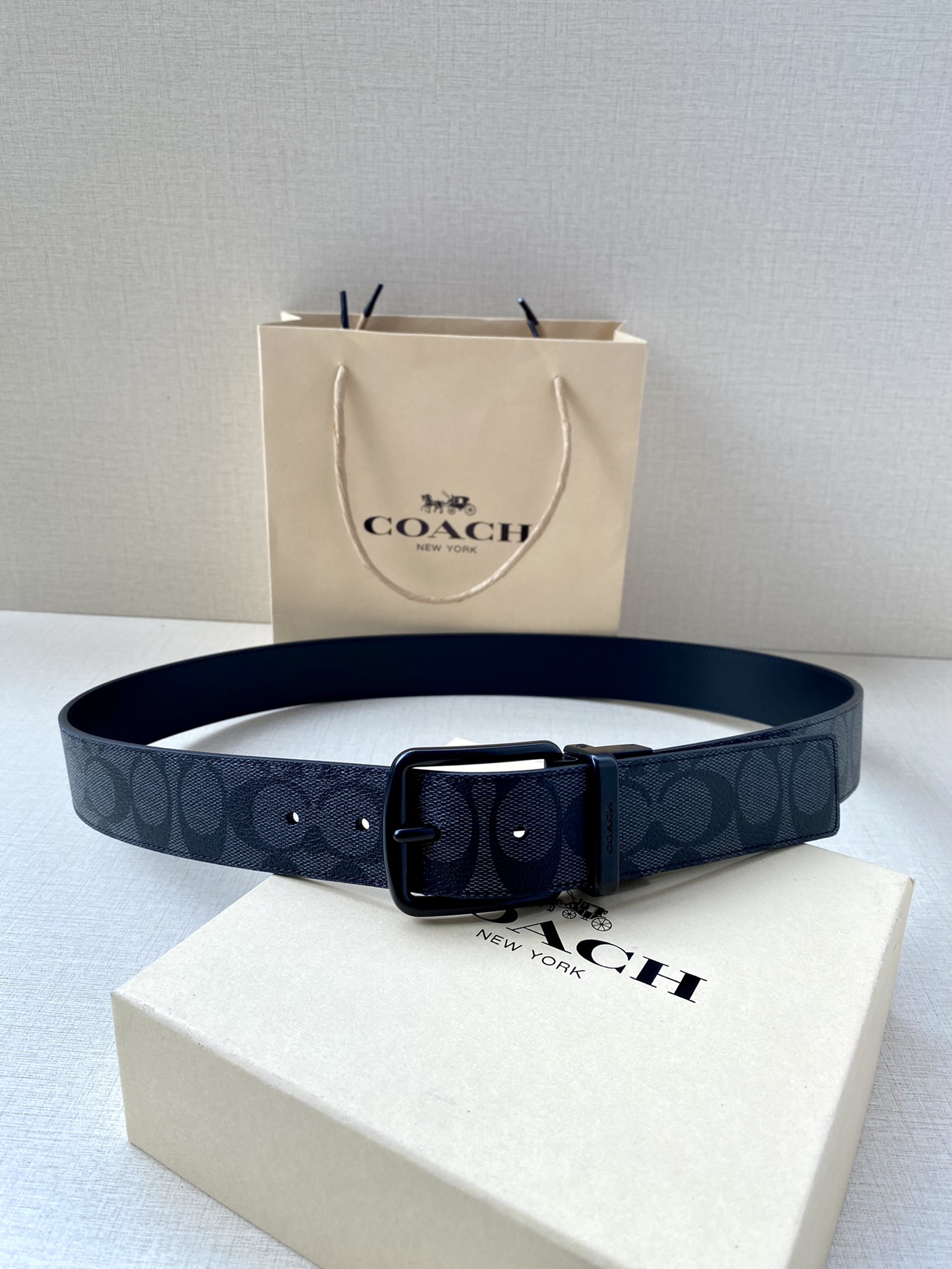 Coach Leather Belt Top Grain Leather M