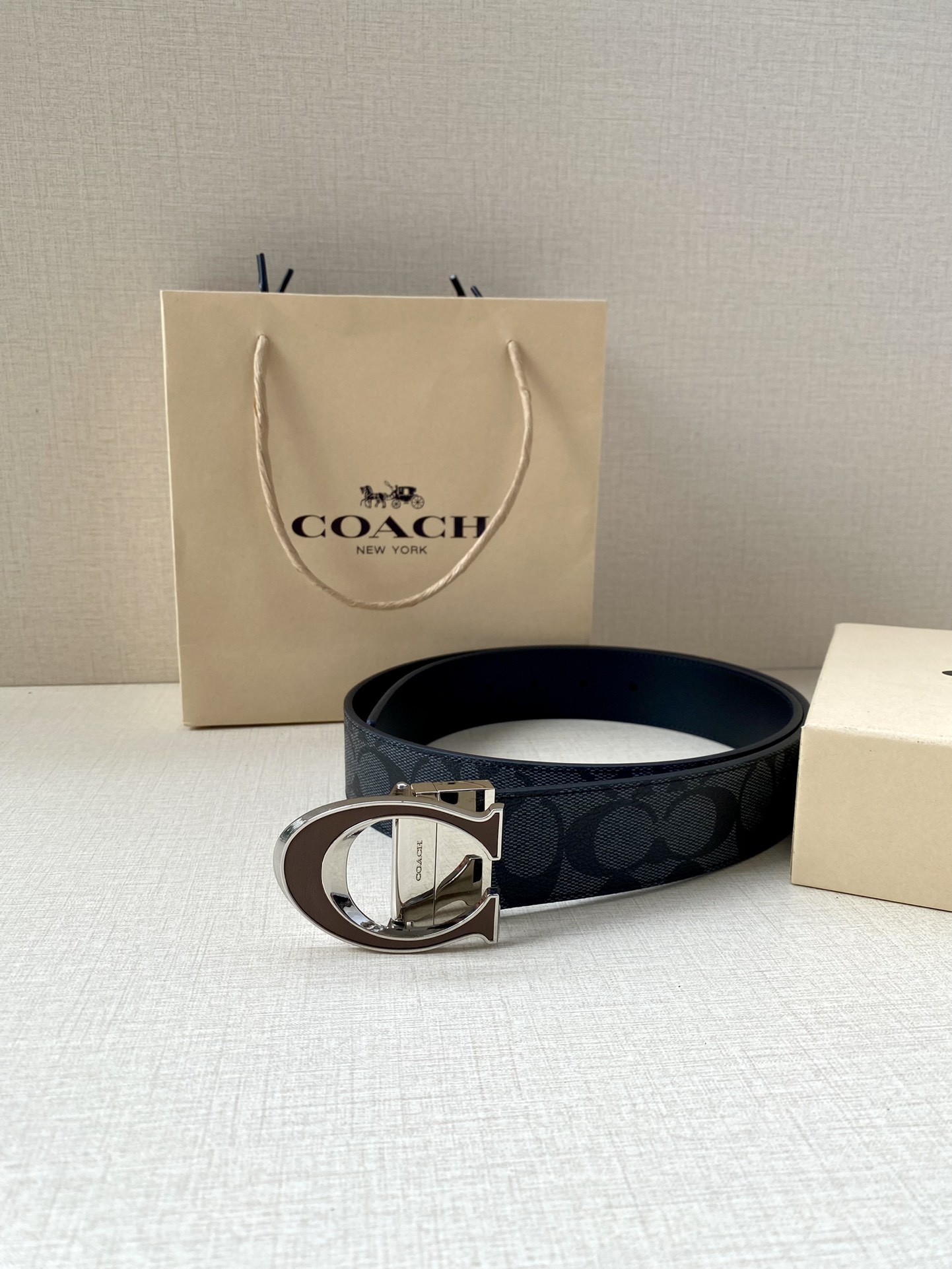 Coach Leather Belt Top Grain Leather M