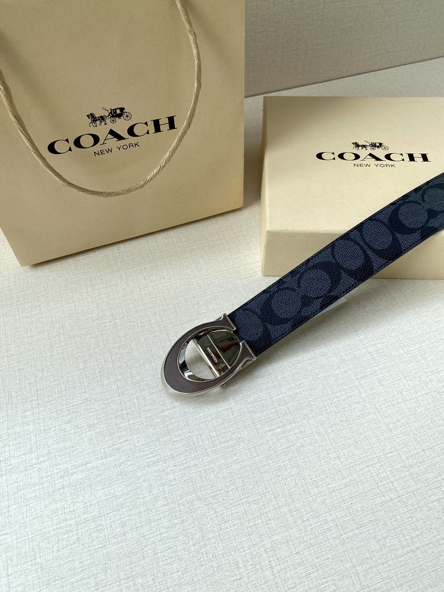 Coach Leather Belt Top Grain Leather M