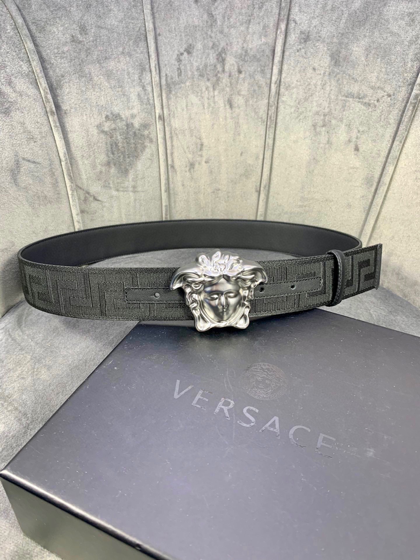 Versace Leather Belt Canvas S-m