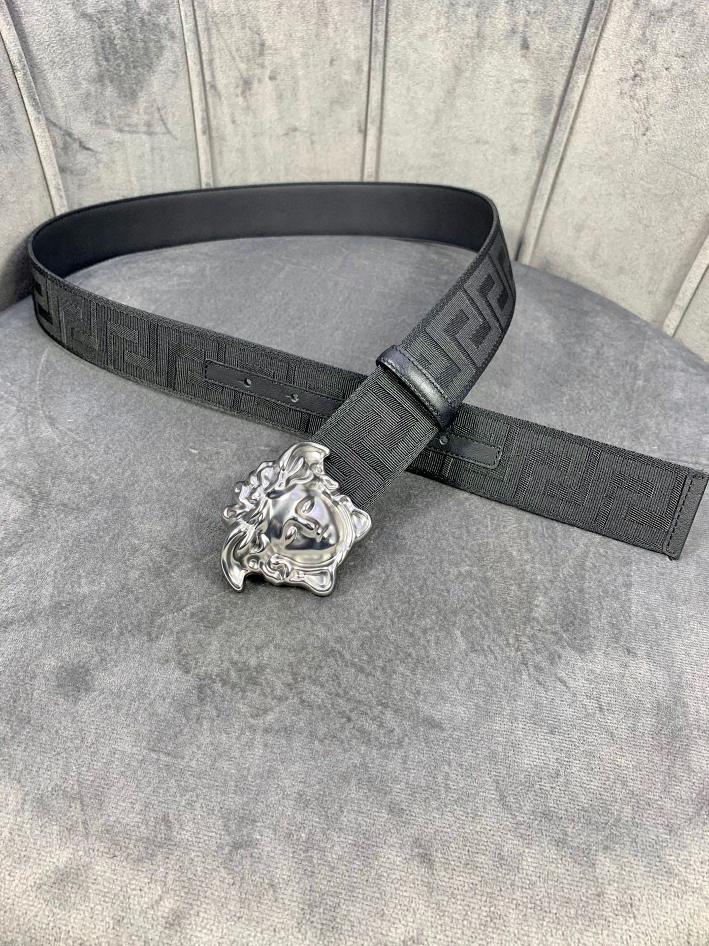 Versace Leather Belt Canvas S-m