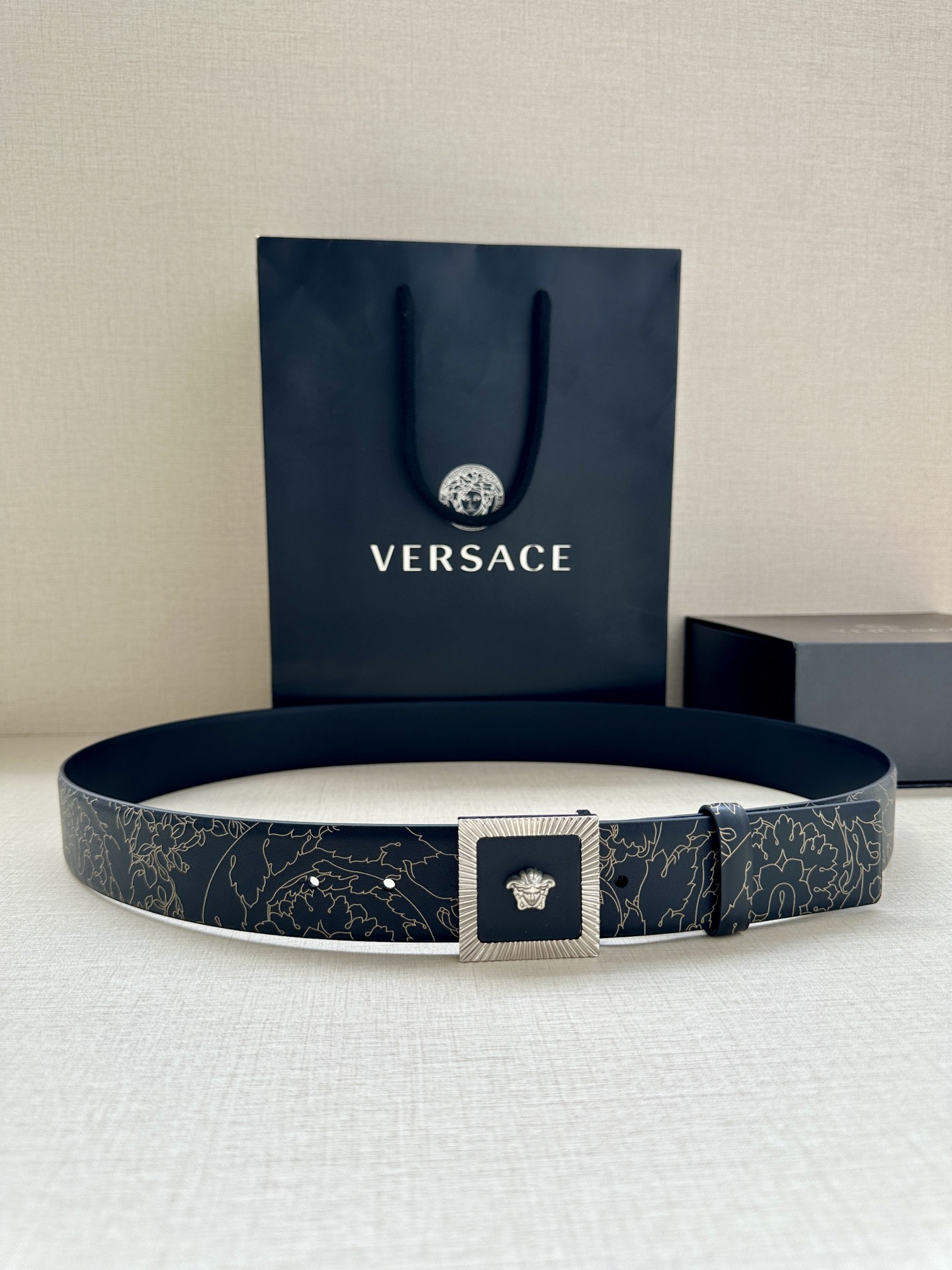 Versace Basic Belt Cow Leather S-m-l
