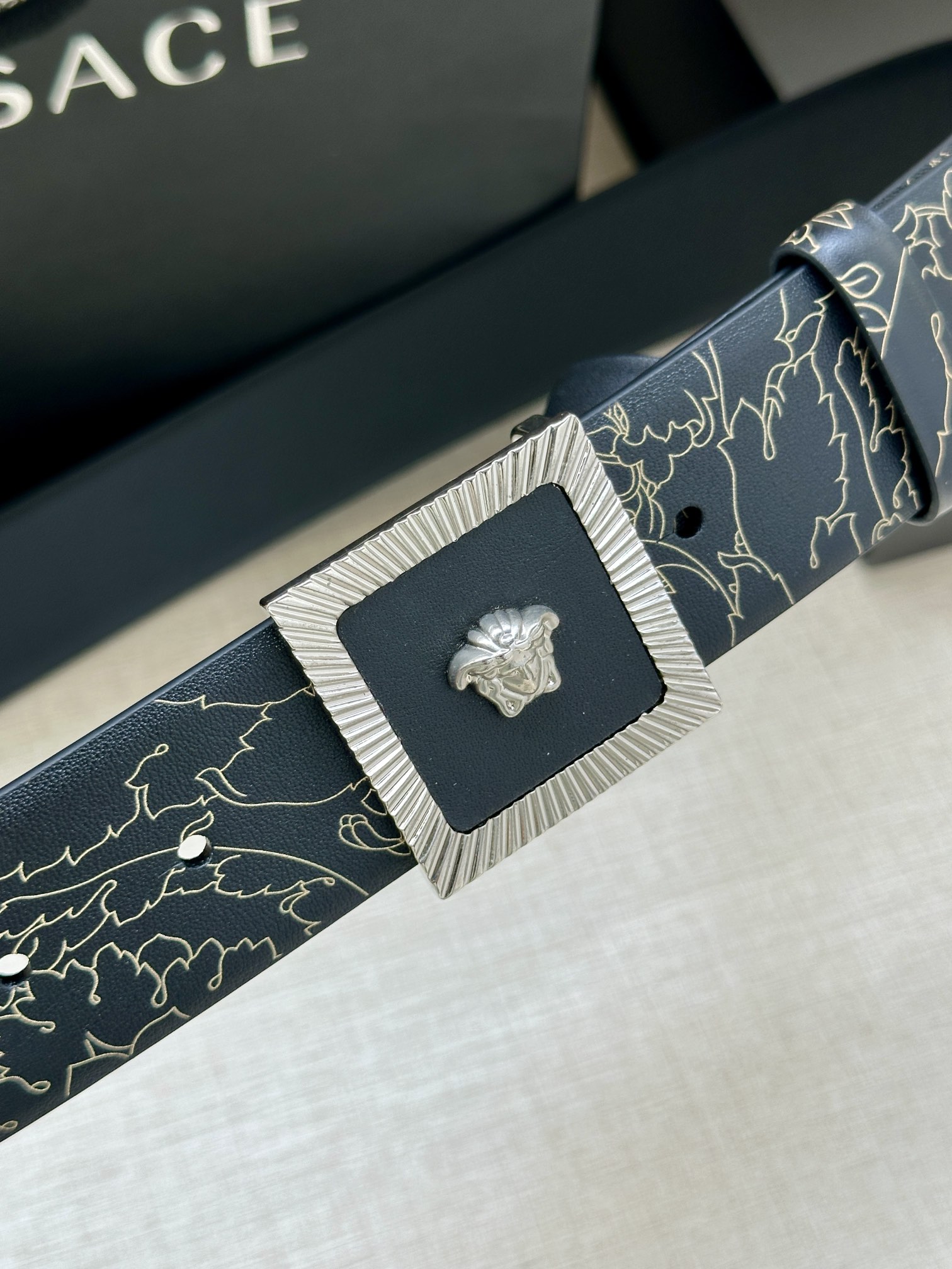 Versace Basic Belt Cow Leather S-m-l