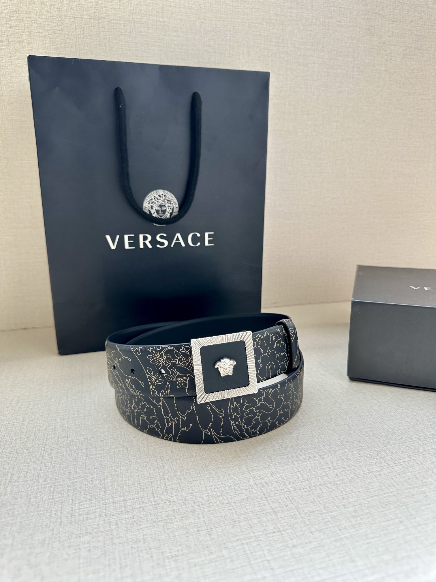 Versace Basic Belt Cow Leather S-m-l